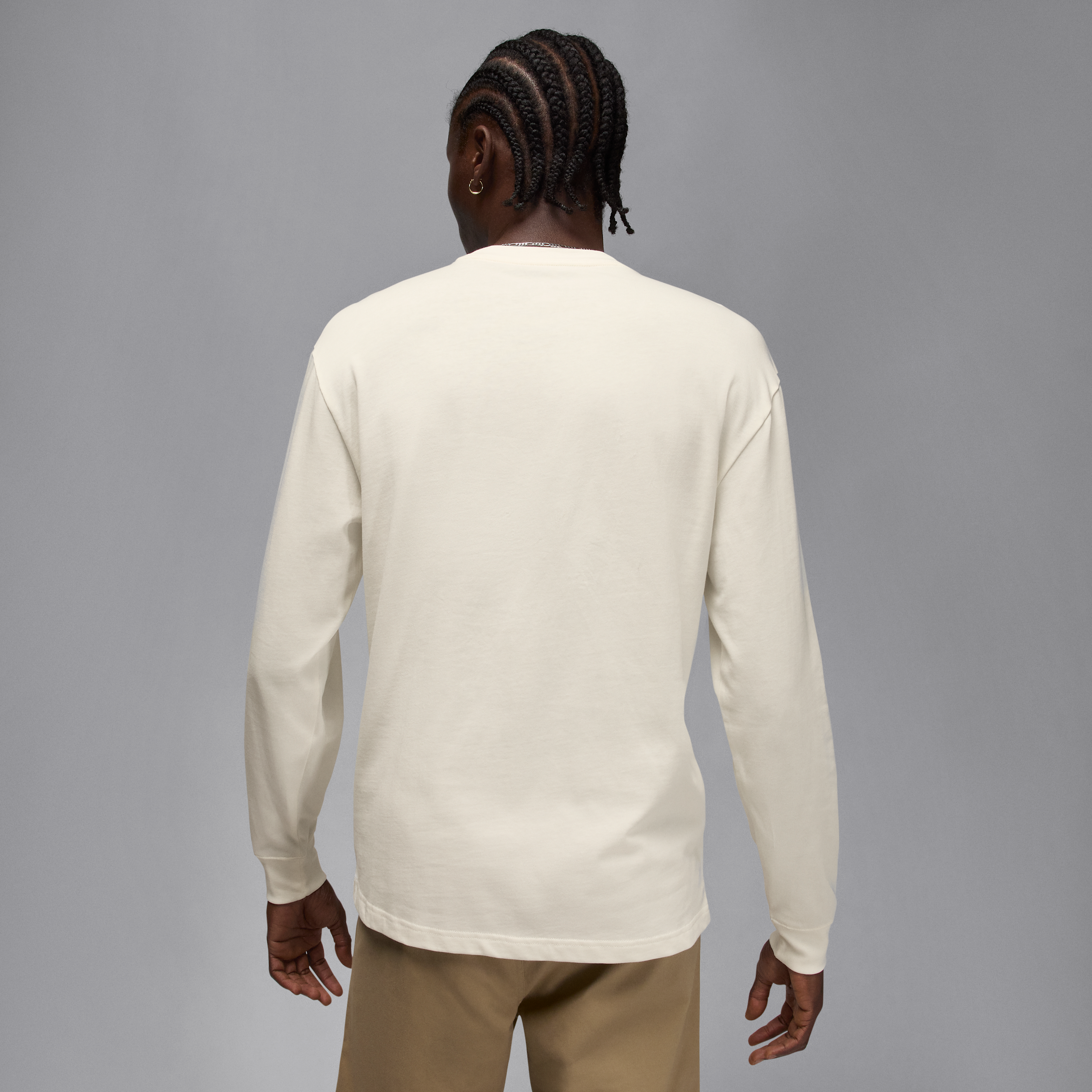 Thumbnail - Jordan Brooklyn Realtree Longsleeve mit Tasche und Rundhalsausschnitt (Herren) - Weiß