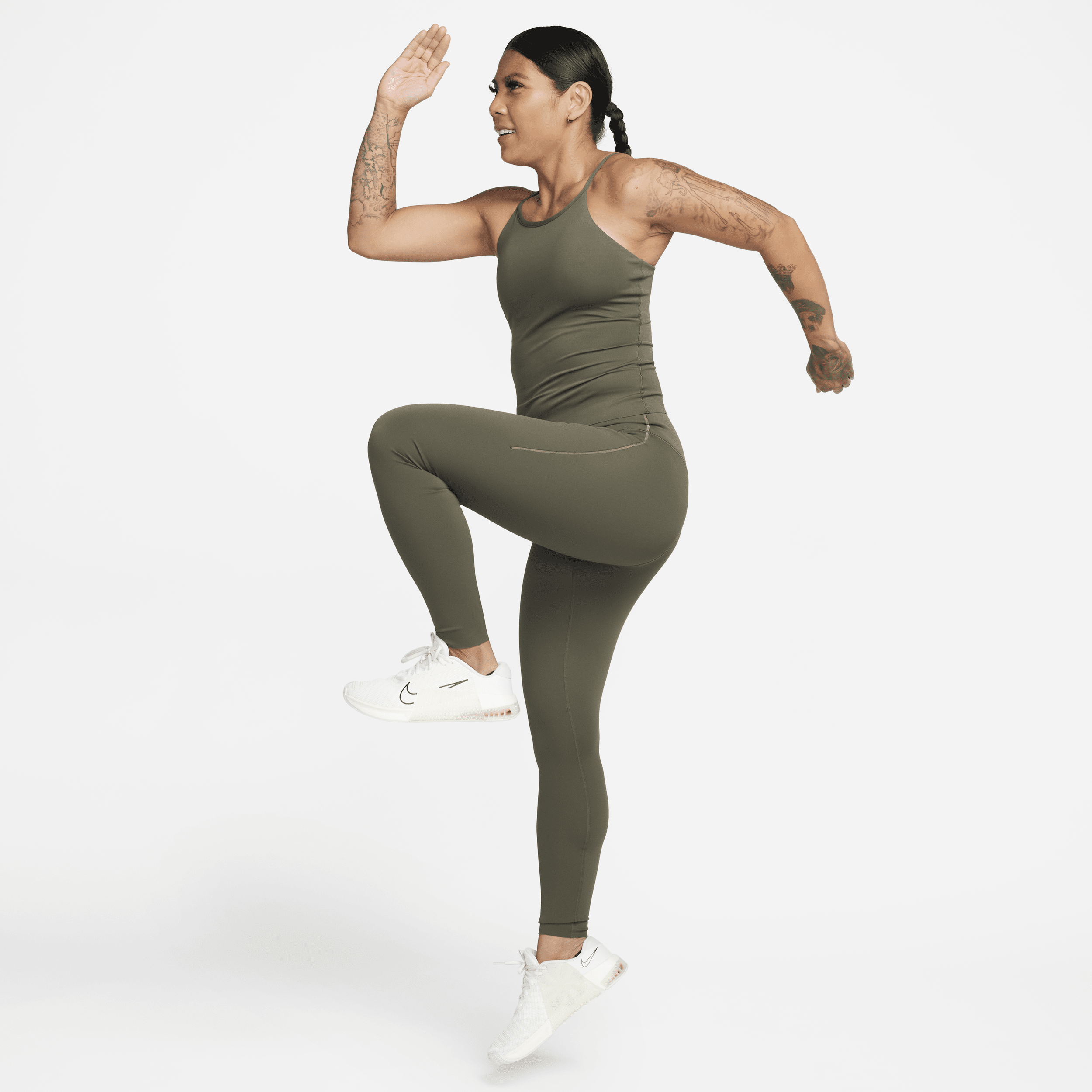 Nike Zenvy Dri-FIT tanktop voor dames Groen