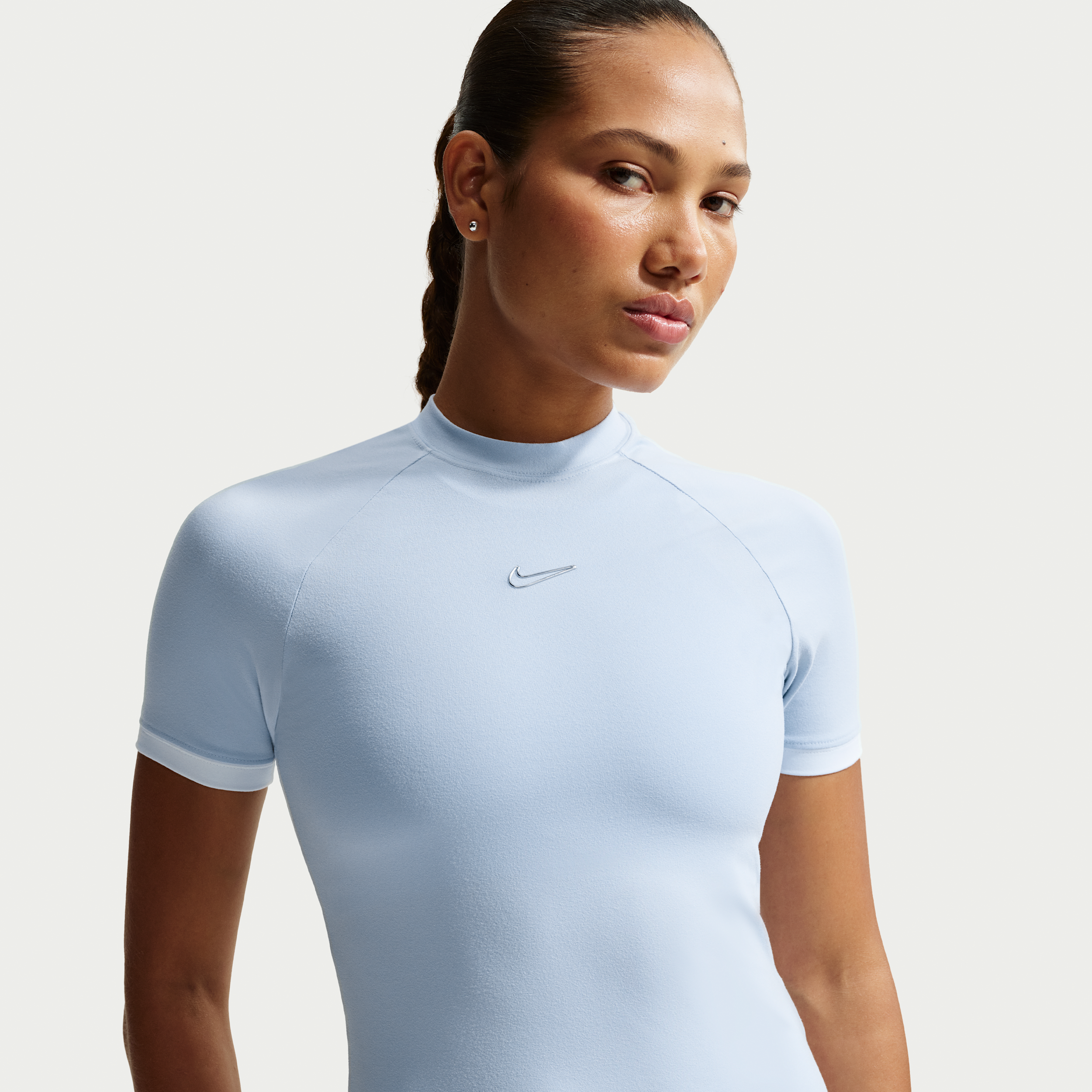 Thumbnail - Nike Kurzarm-Oberteil mit enger Passform (Damen) - Blau