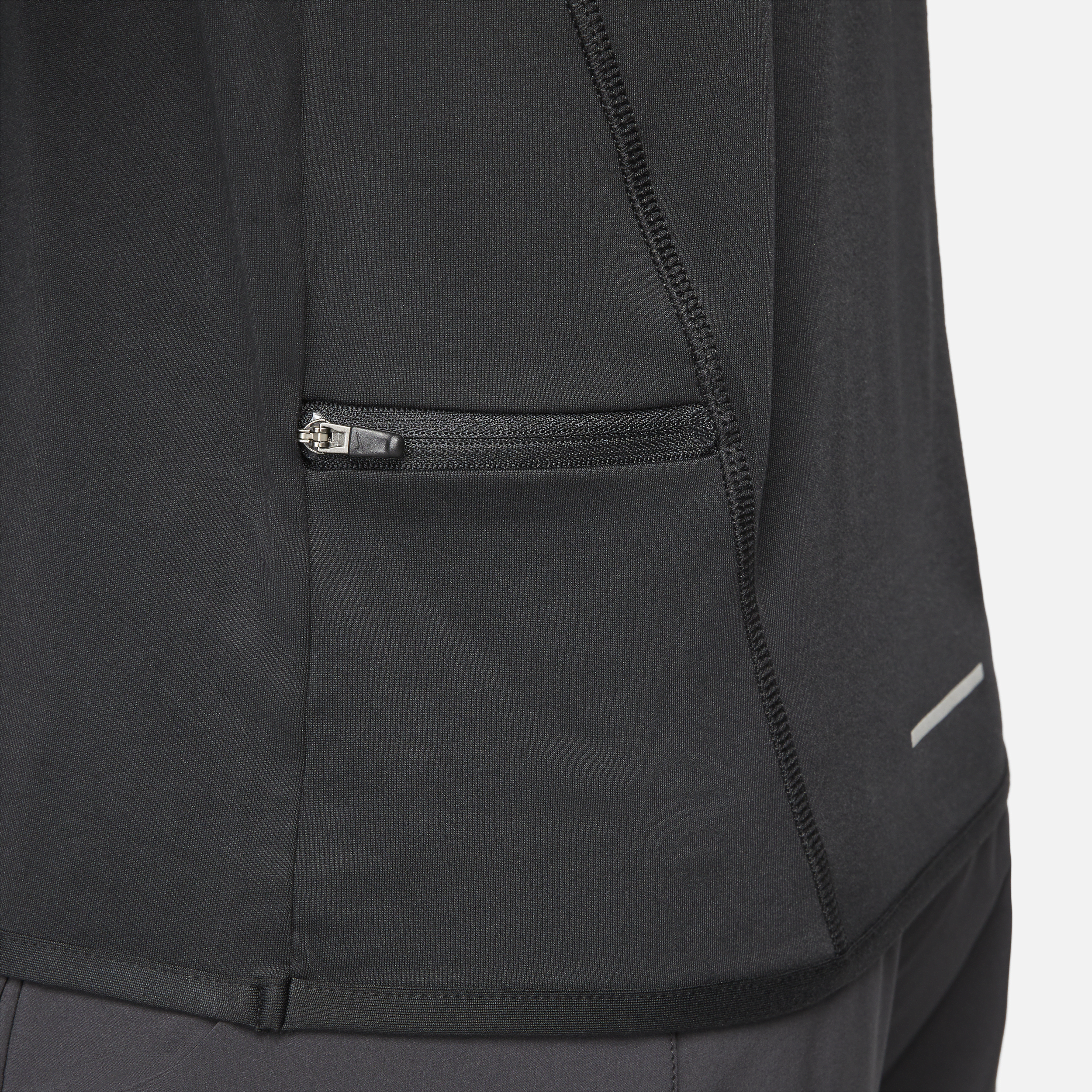 Nike Dri-FIT Swift UV hardlooptop met ronde hals voor dames Zwart