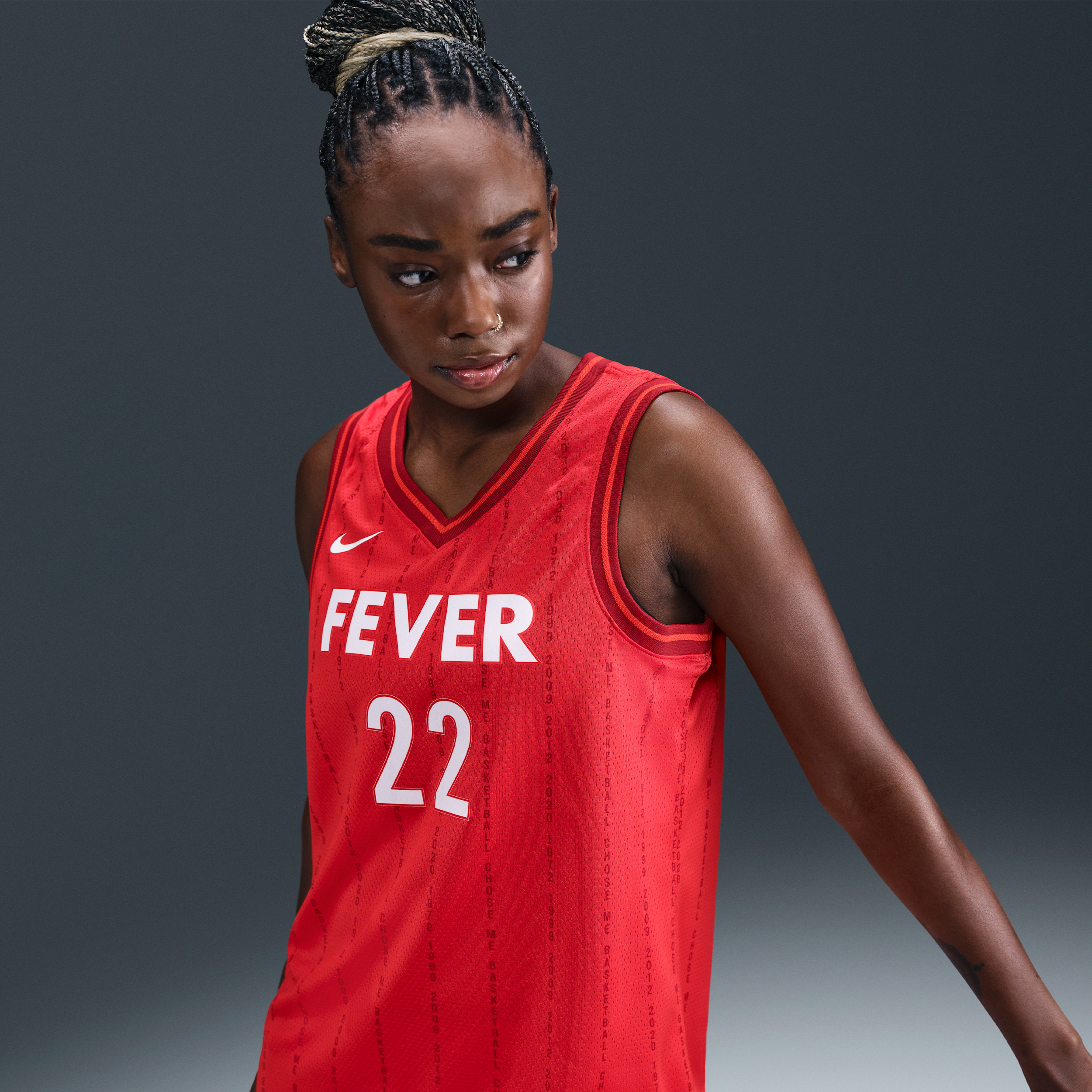 Caitlin Clark Indiana Fever 2024 Nike Dri-FIT WNBA Victory Jersey - Red - Recycled Polyester - 50% Recycled Polyester