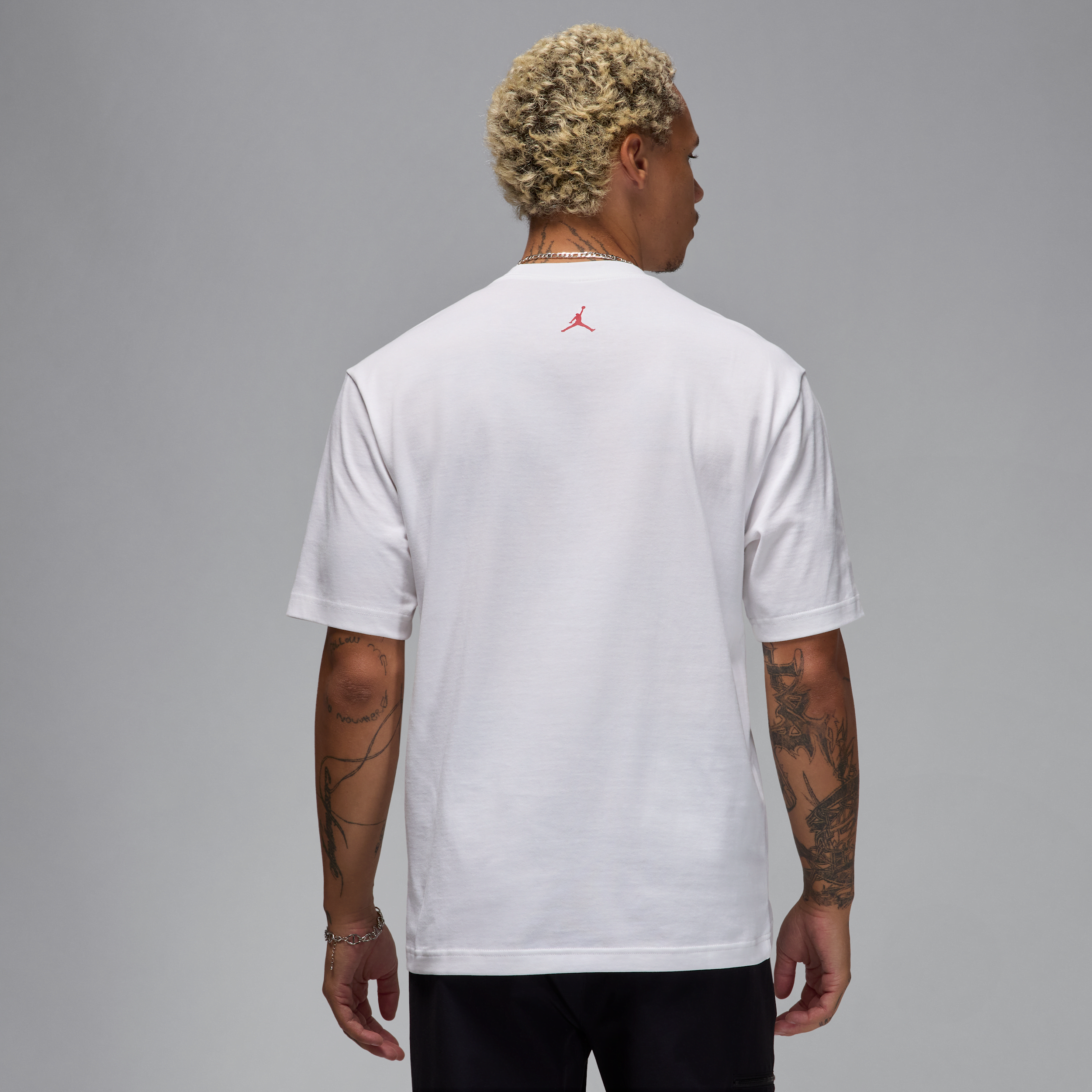 T-shirt à écusson sneaker Jordan pour homme - Blanc