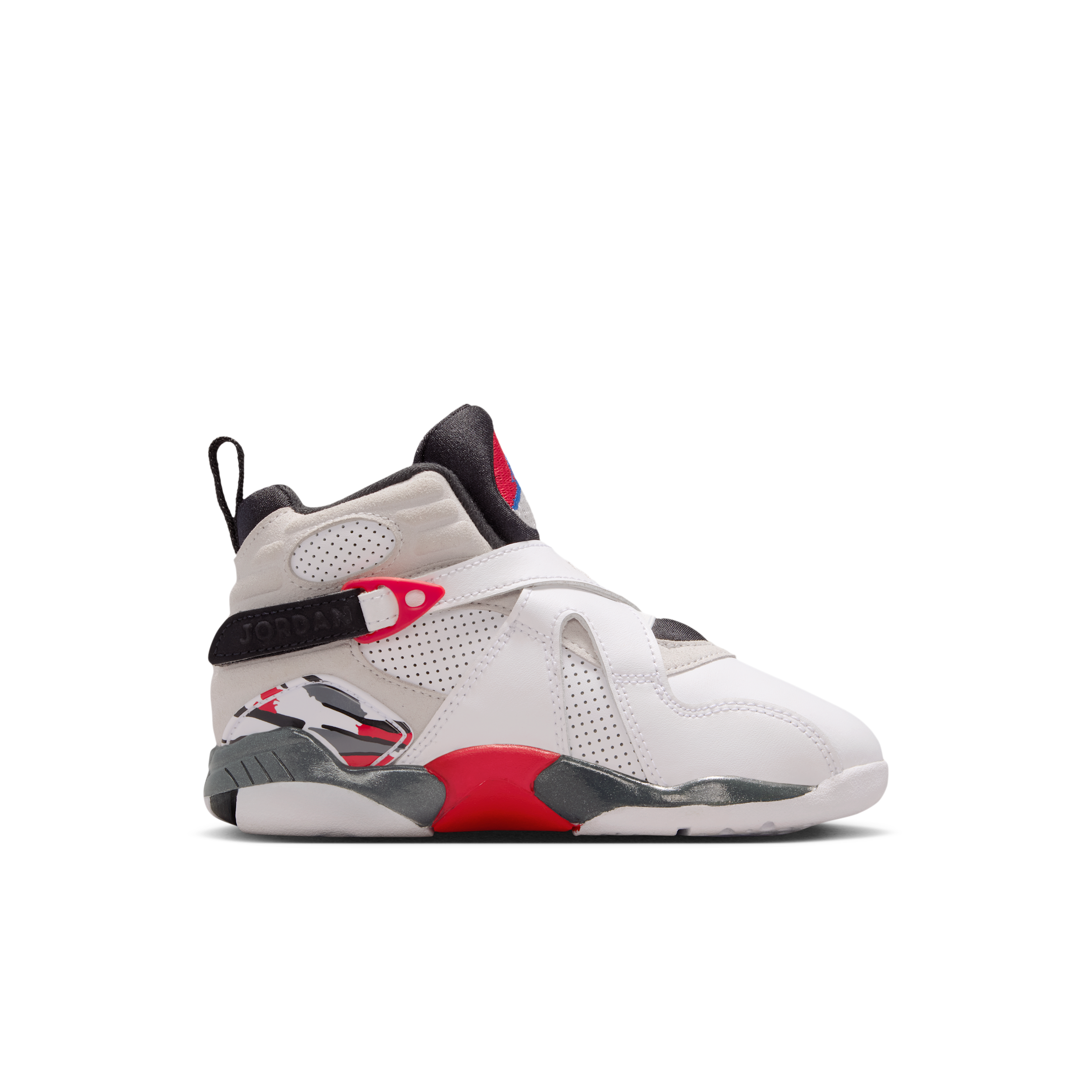 Jordan 8 Retro "White and True Red" - 305369-100