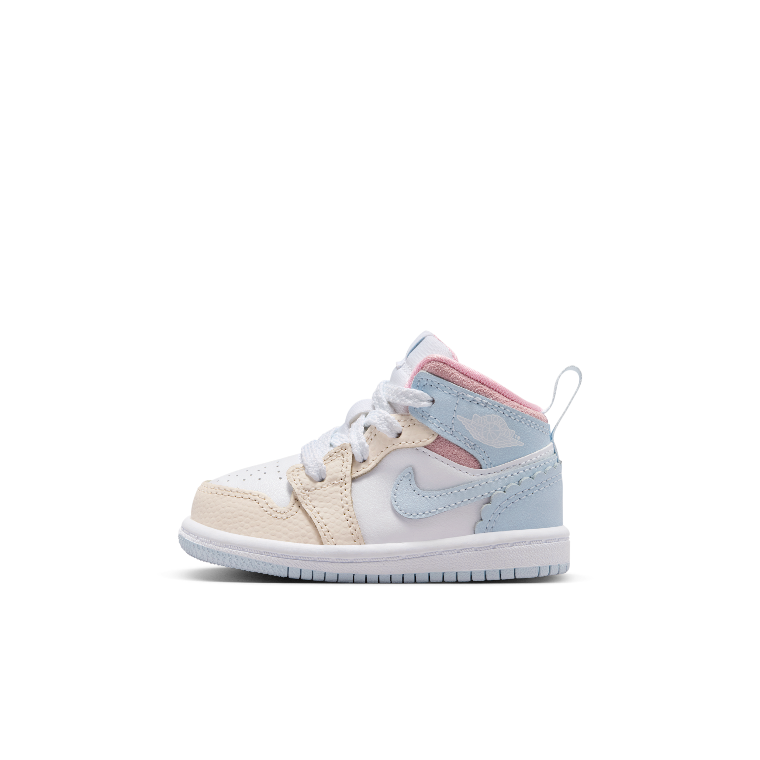 Air Jordan 1 Mid Love Is In The Air  Blanc/bleu   - Bébé - - IB7055-403