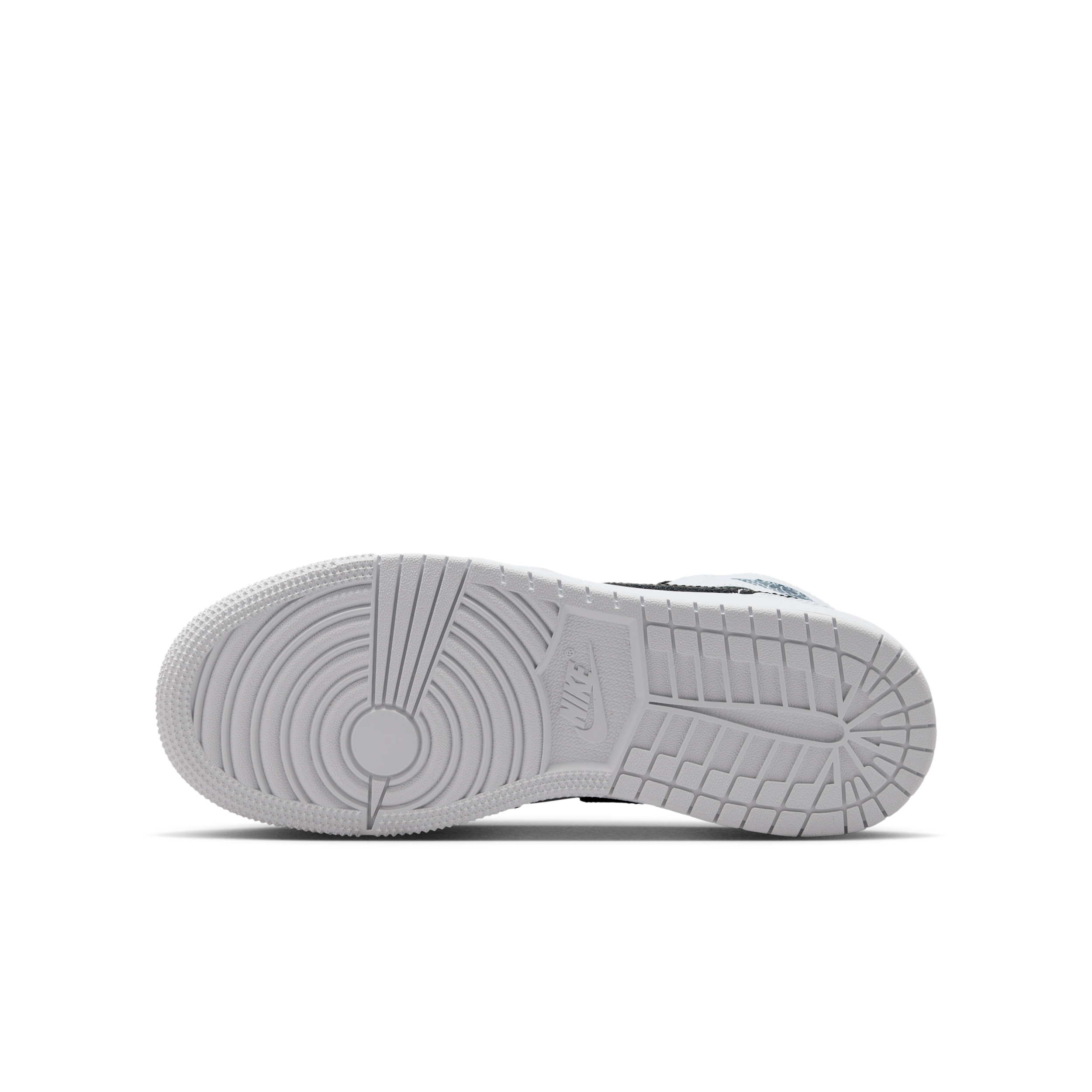 Air Jordan 1 Mid-sko til større børn - sort - DQ8423-002