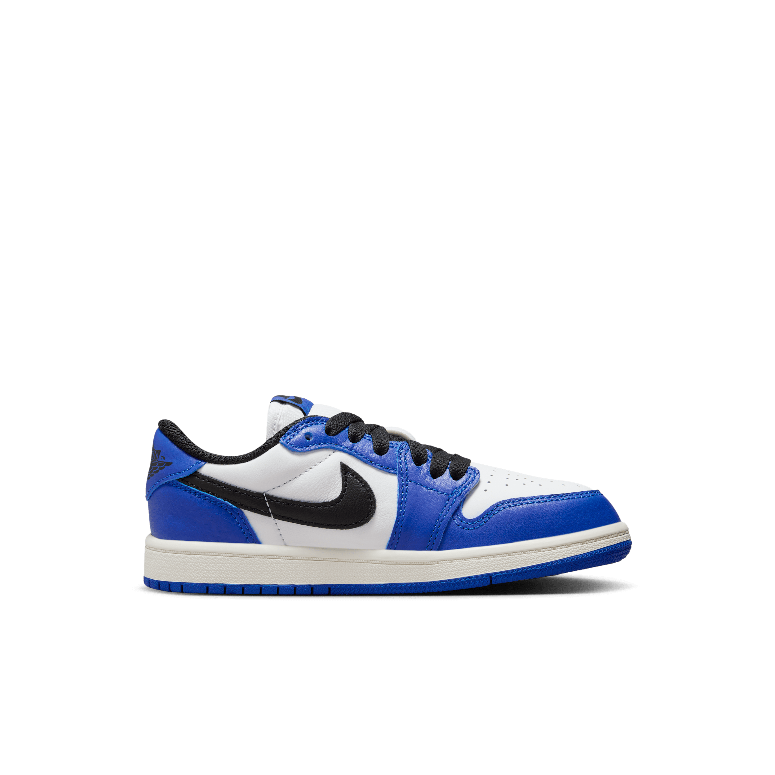 Thumbnail - Jordan 1 Retro Low "Game Royal" Schuh (jüngere Kinder) - Weiß
