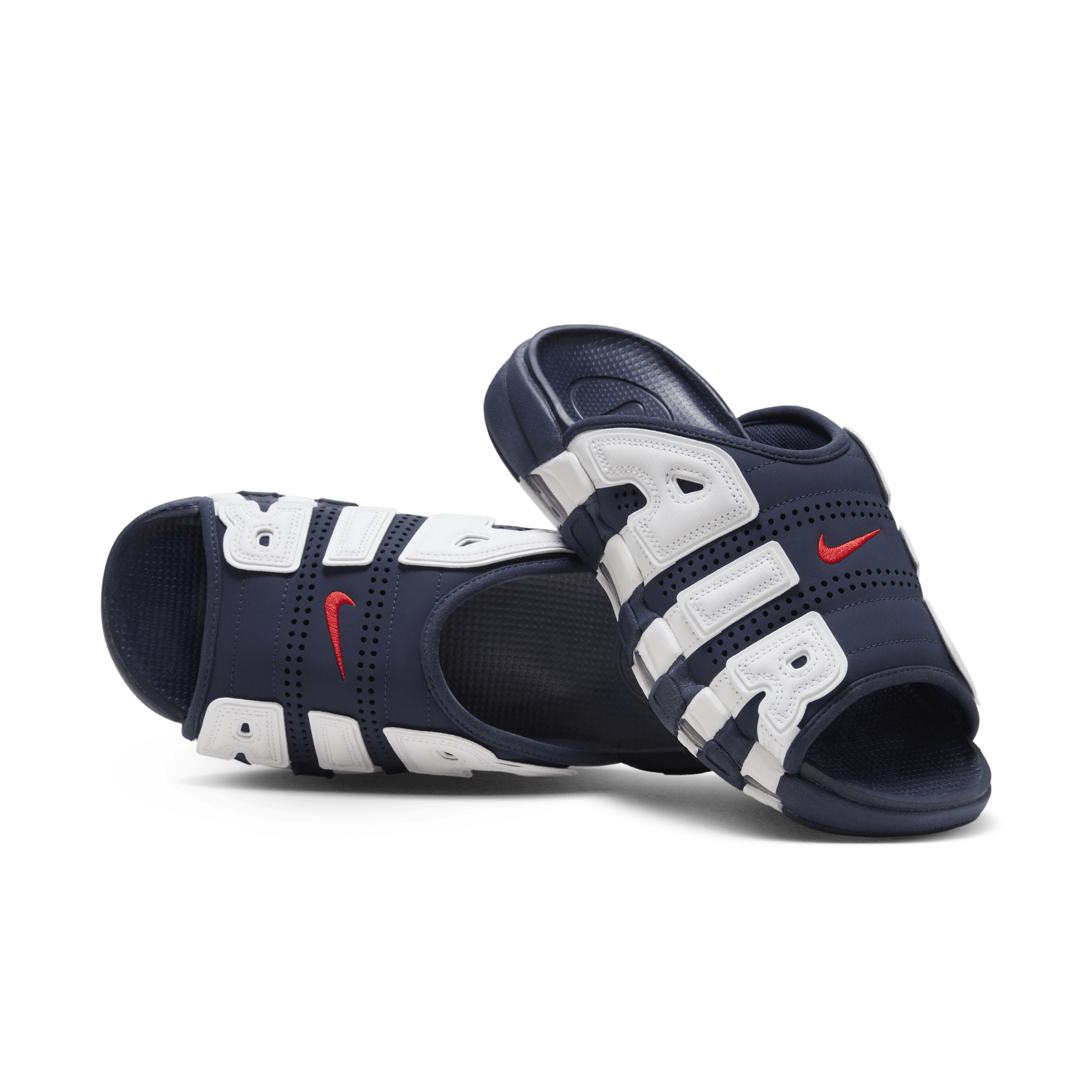 Nike Air More Uptempo Herren-Slides - Blau