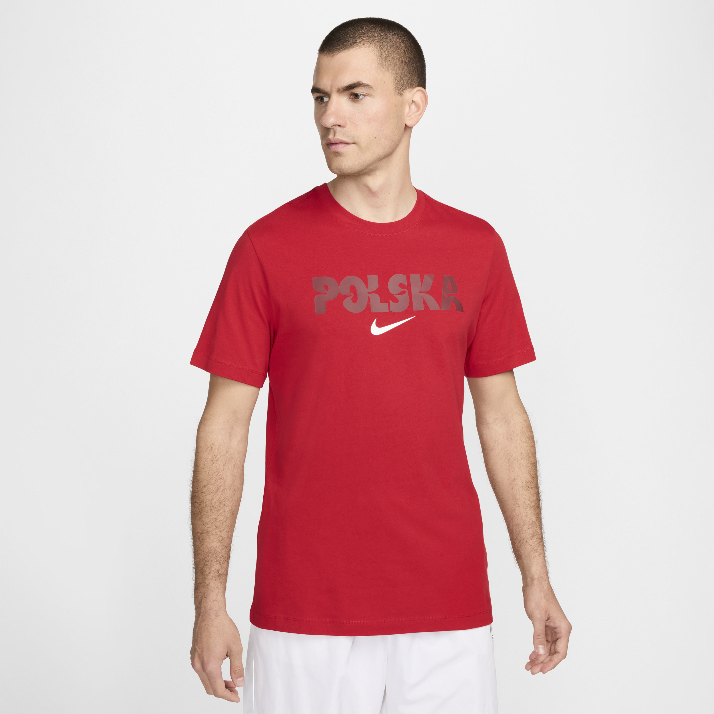 T-shirt Nike Football Pologne Crest pour homme - Rouge