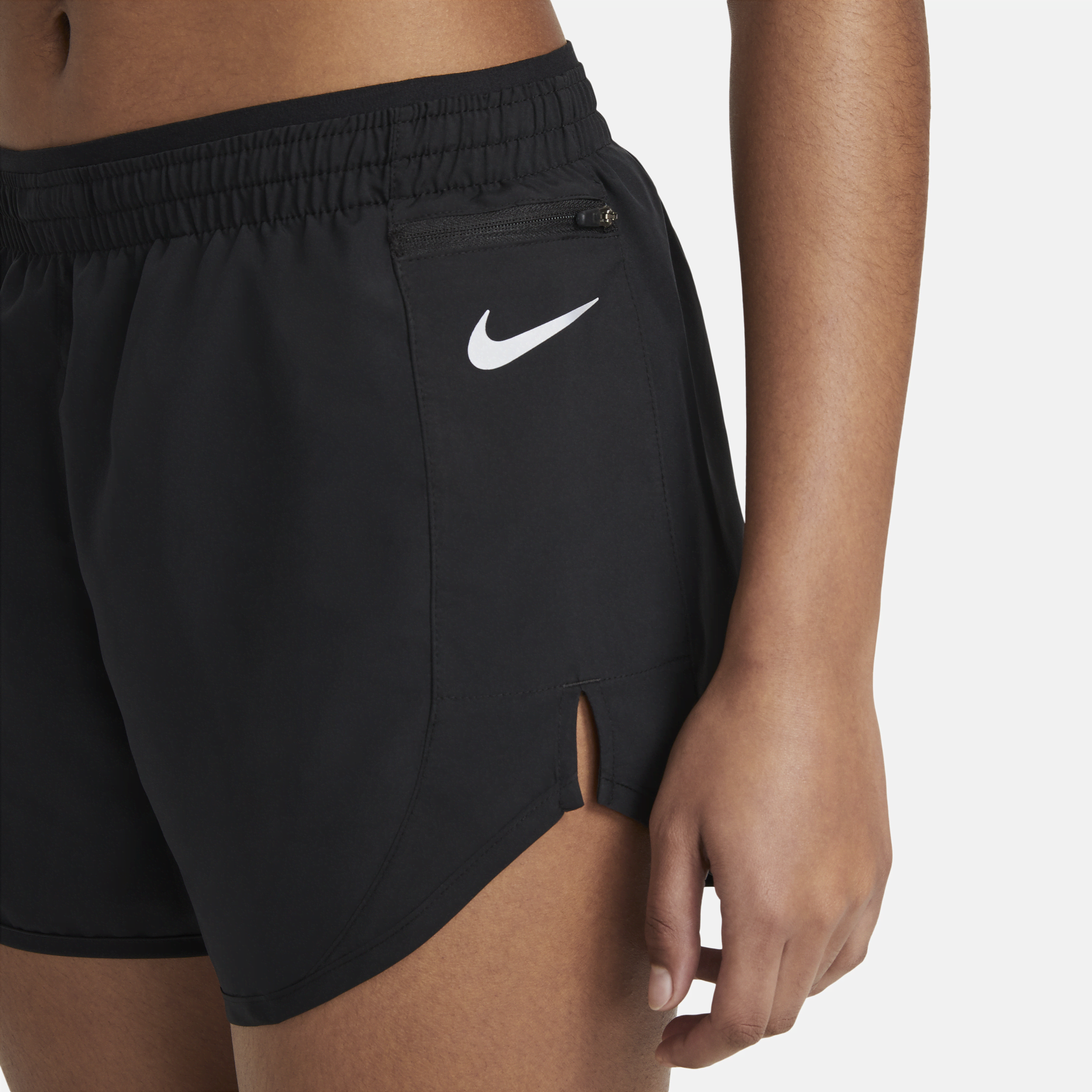 Short de running 8 cm Nike Tempo Luxe pour Femme - Noir