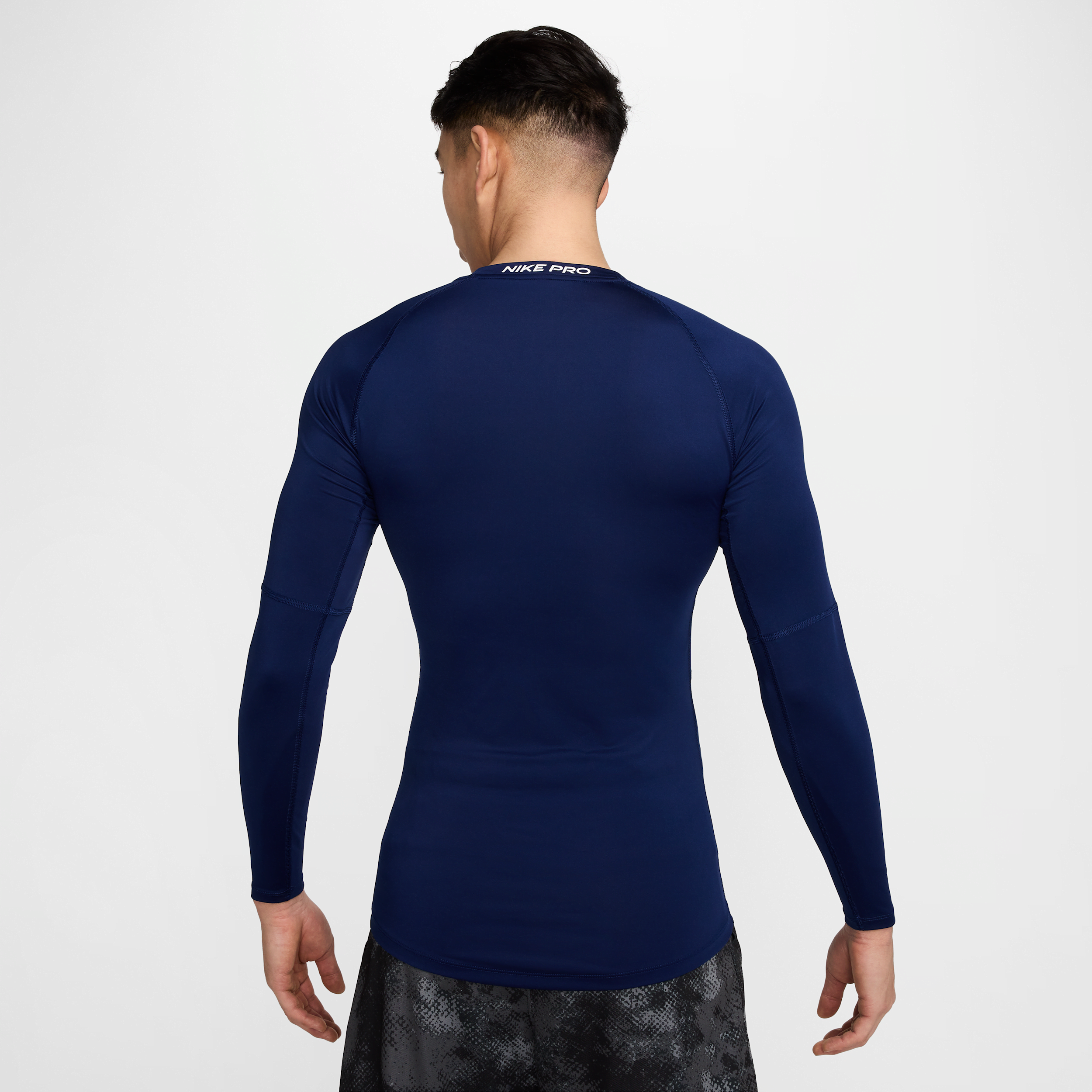 Haut de fitness ajusté à manches longues Dri-FIT Nike Pro pour homme - Bleu