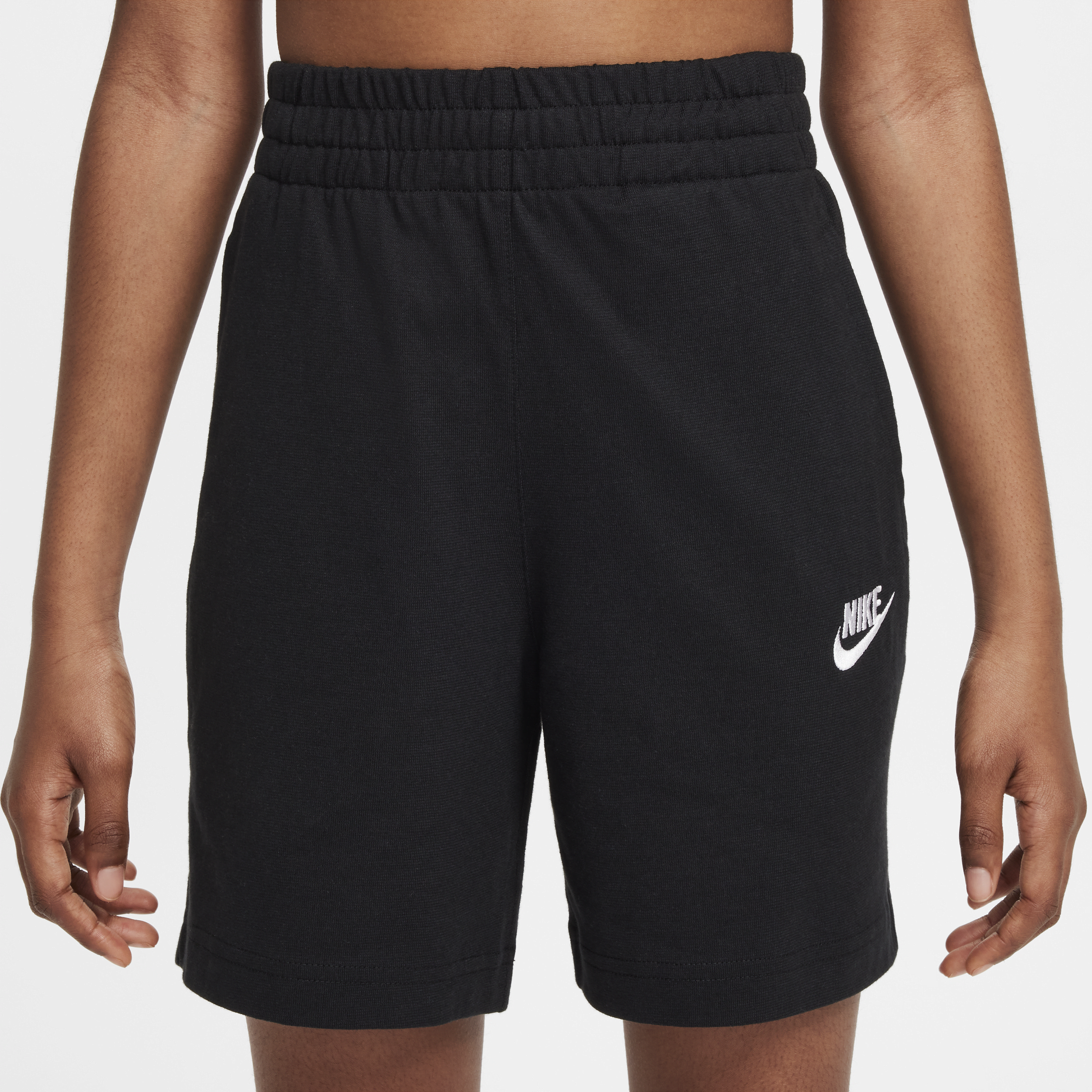 Thumbnail - Nike Club Strickshorts (ca. 15 cm; ältere Kinder) - Schwarz