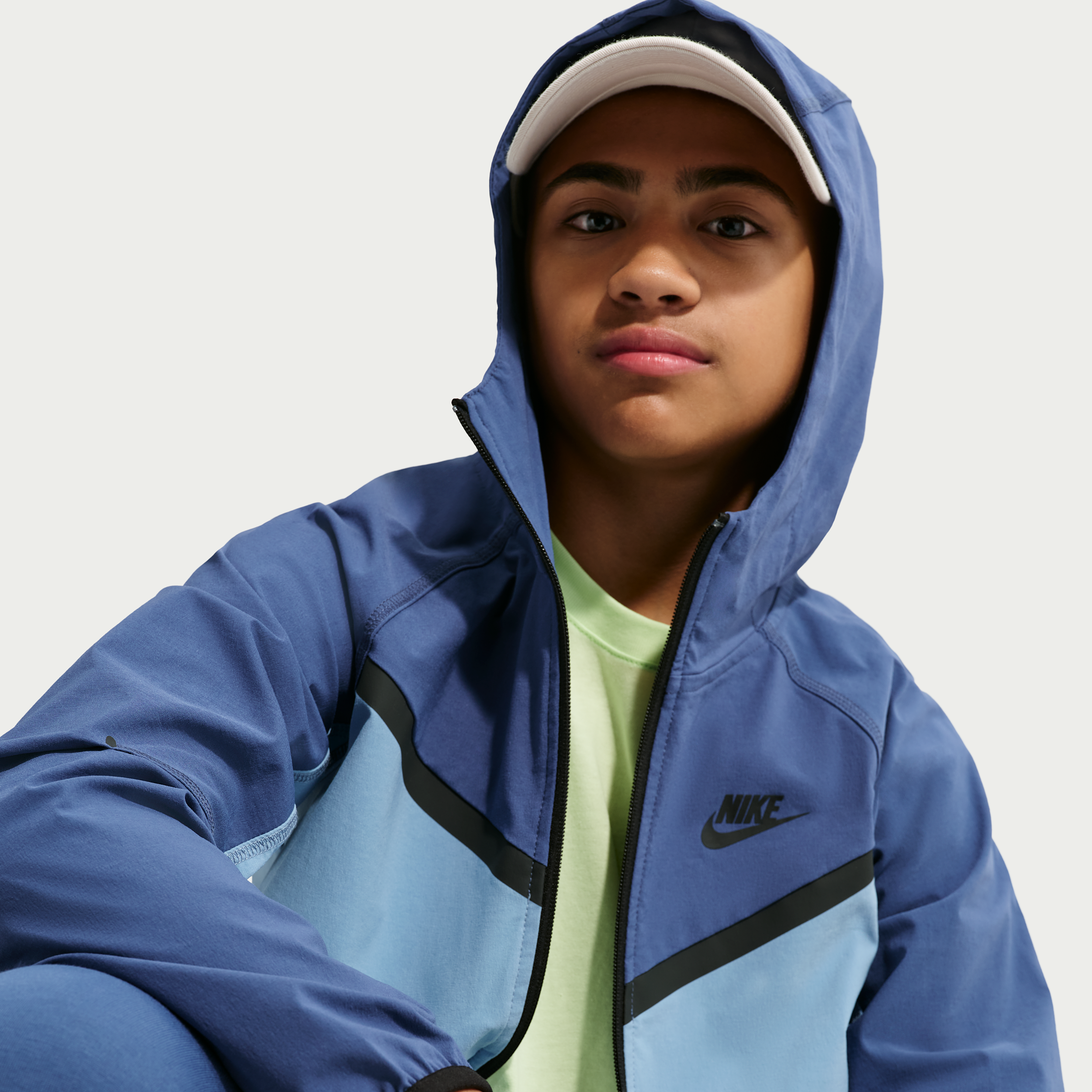 Thumbnail - Nike Tech Webjacke (ältere Kinder, Jungen) - Blau