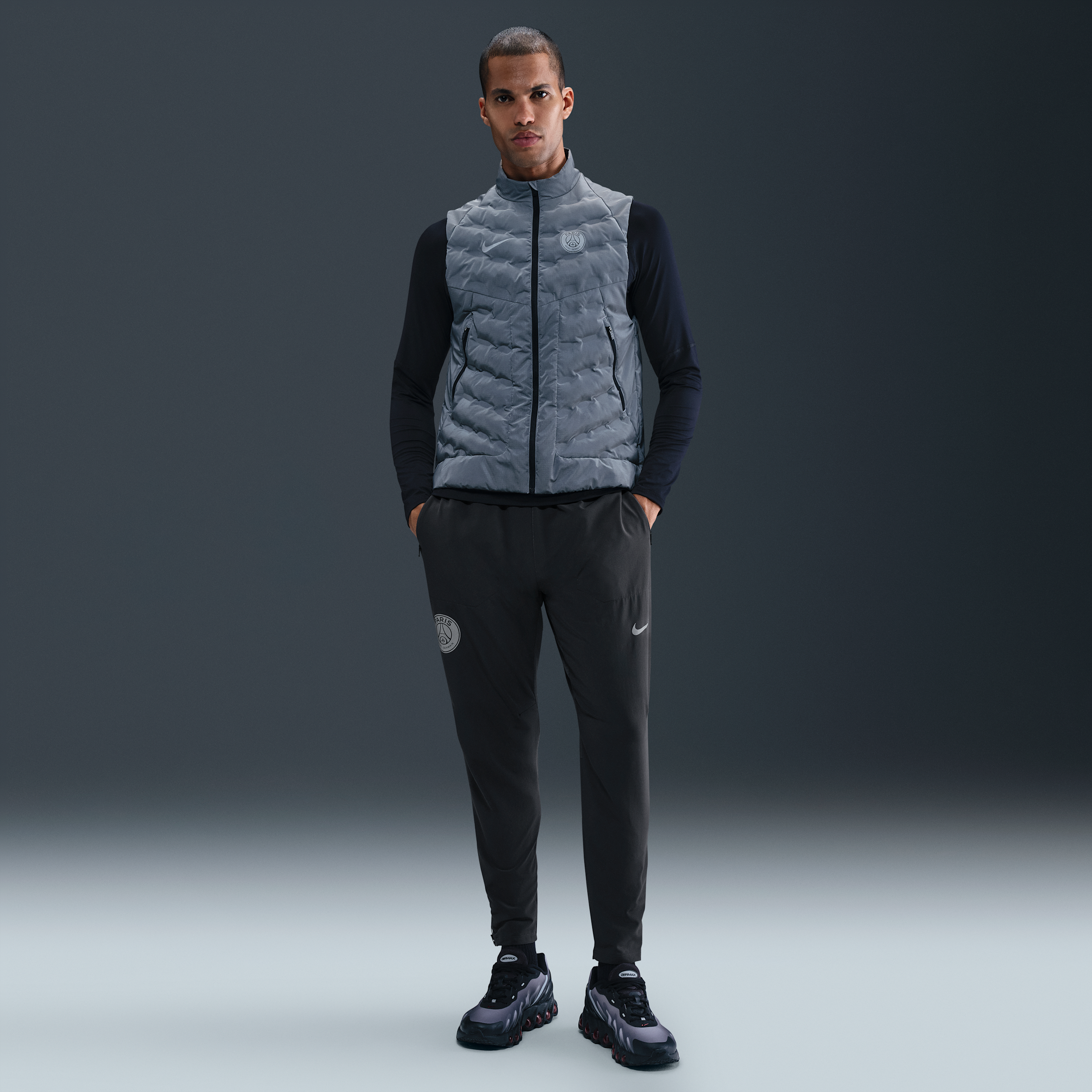 Thumbnail - Paris Saint-Germain Phenom Elite Nike Dri-FIT Fußballhose aus Webmaterial (Herren) - Grau