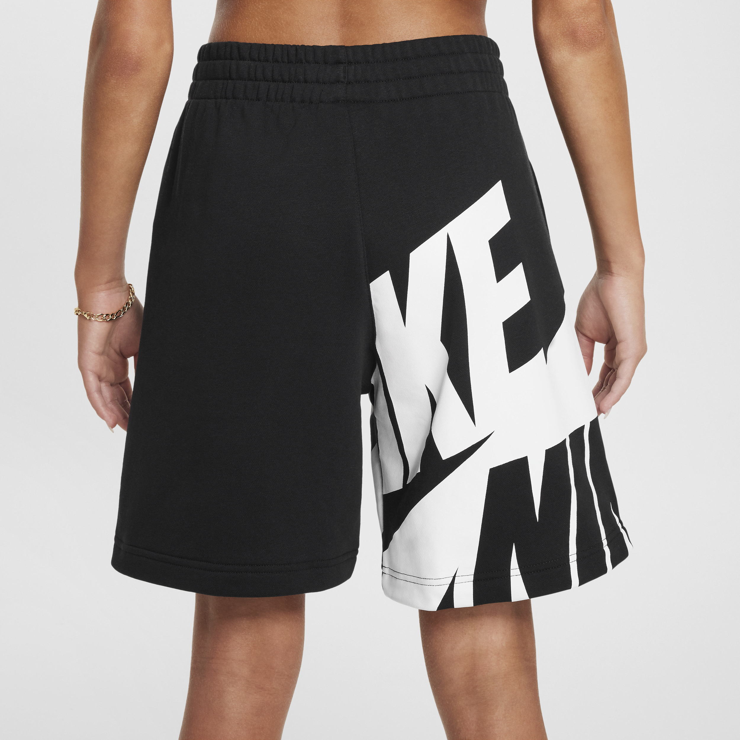 Nike Air meisjesshorts van sweatstof Zwart