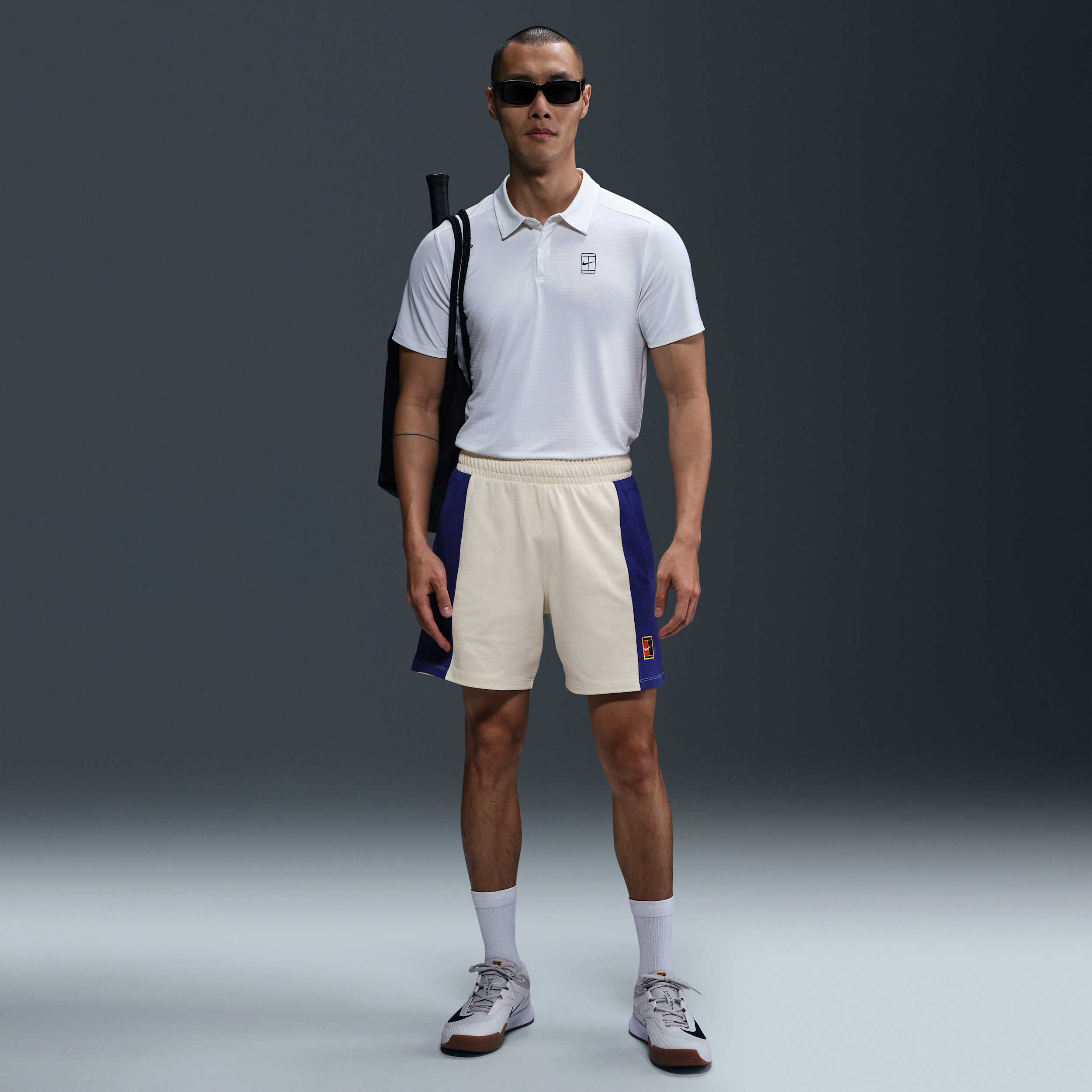 NikeCourt Heritage Mens Tennis Shorts - Brown - Cotton