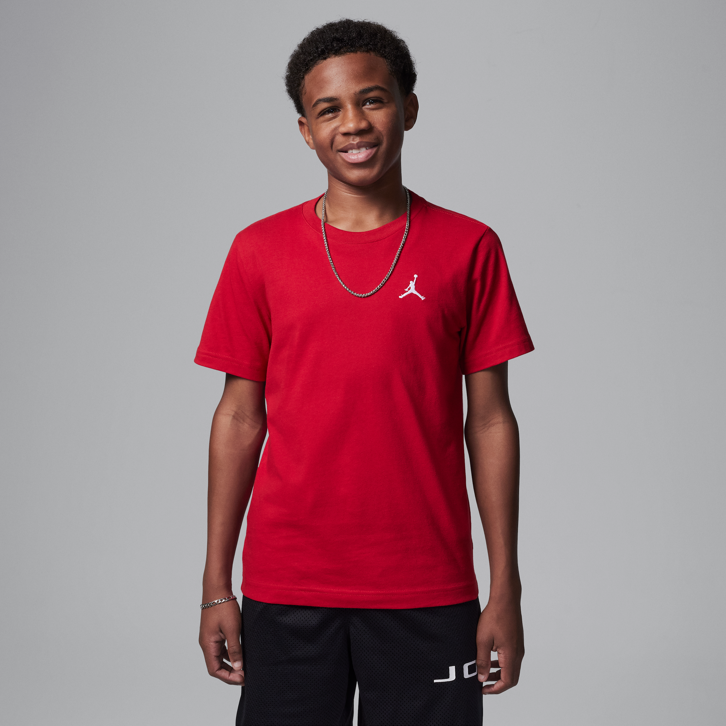 Jordan T-shirt met geborduurd Jumpman Air - Rood