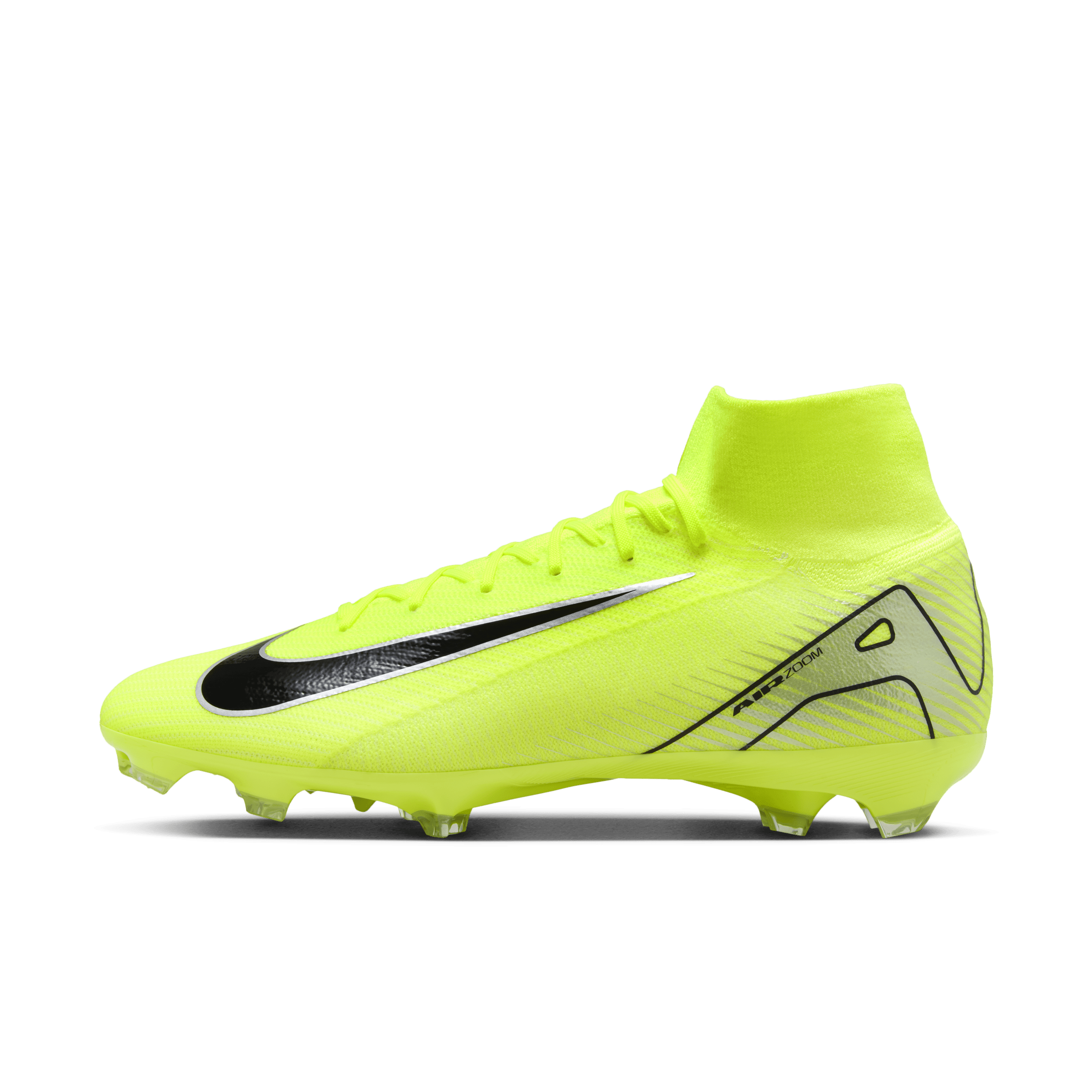 Thumbnail - Nike Mercurial Superfly 10 Pro FG High-Top-Fußballschuh - Gelb