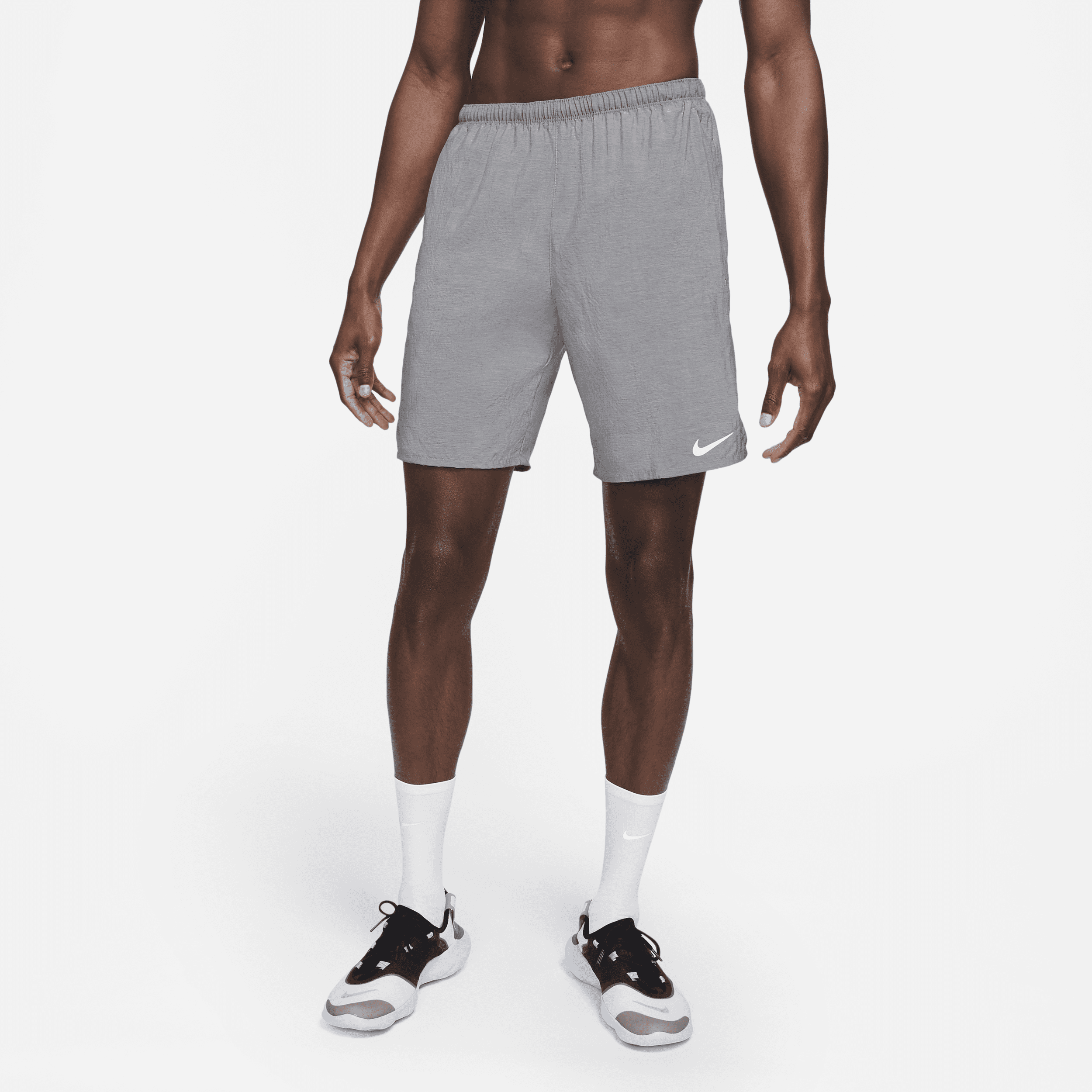 Nike Challenger Hardloopshorts met binnenbroek voor heren - Grijs