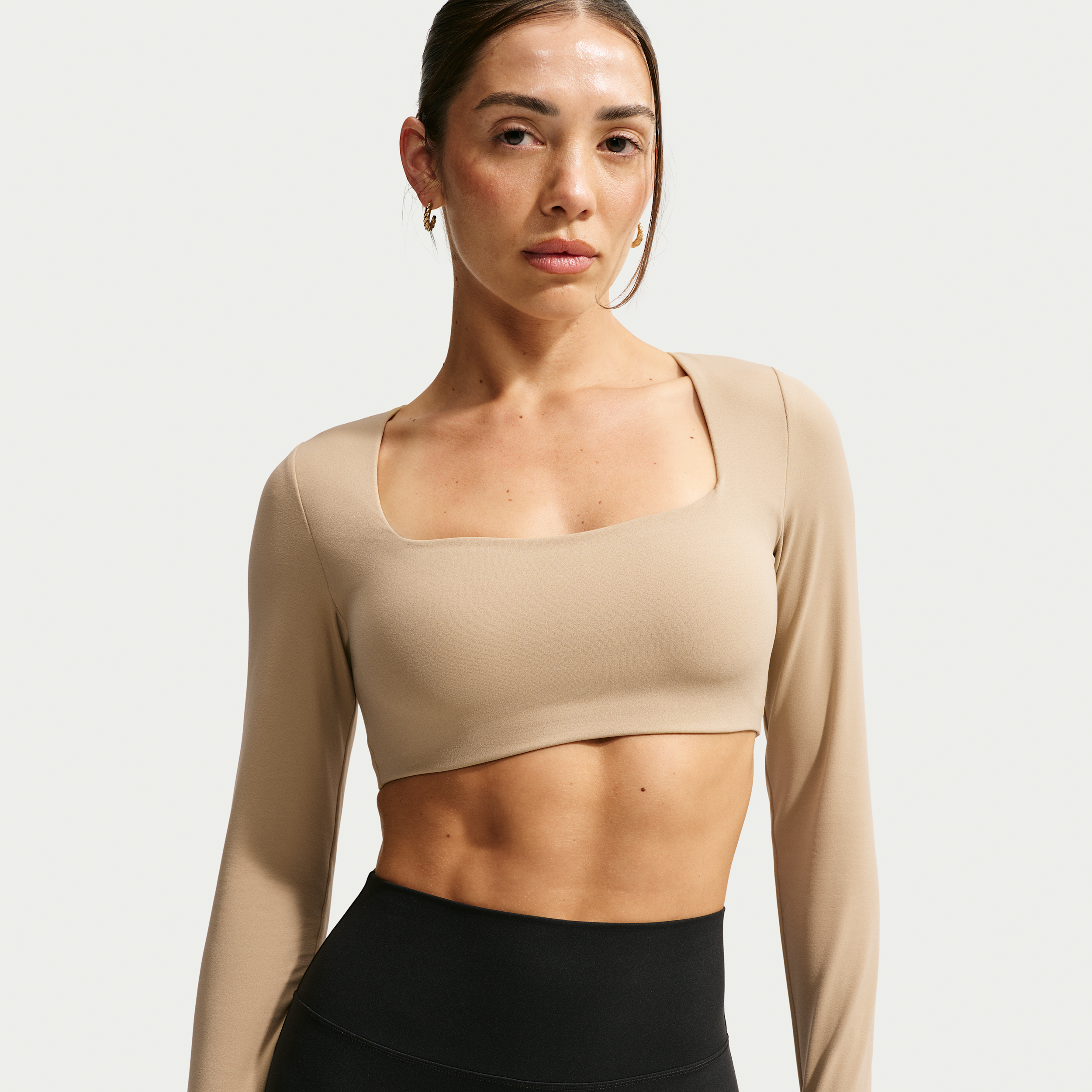Nike Brassiere De Sport A Manches Longues Rembourree A Maintien Leger Nike Zenvy Pour