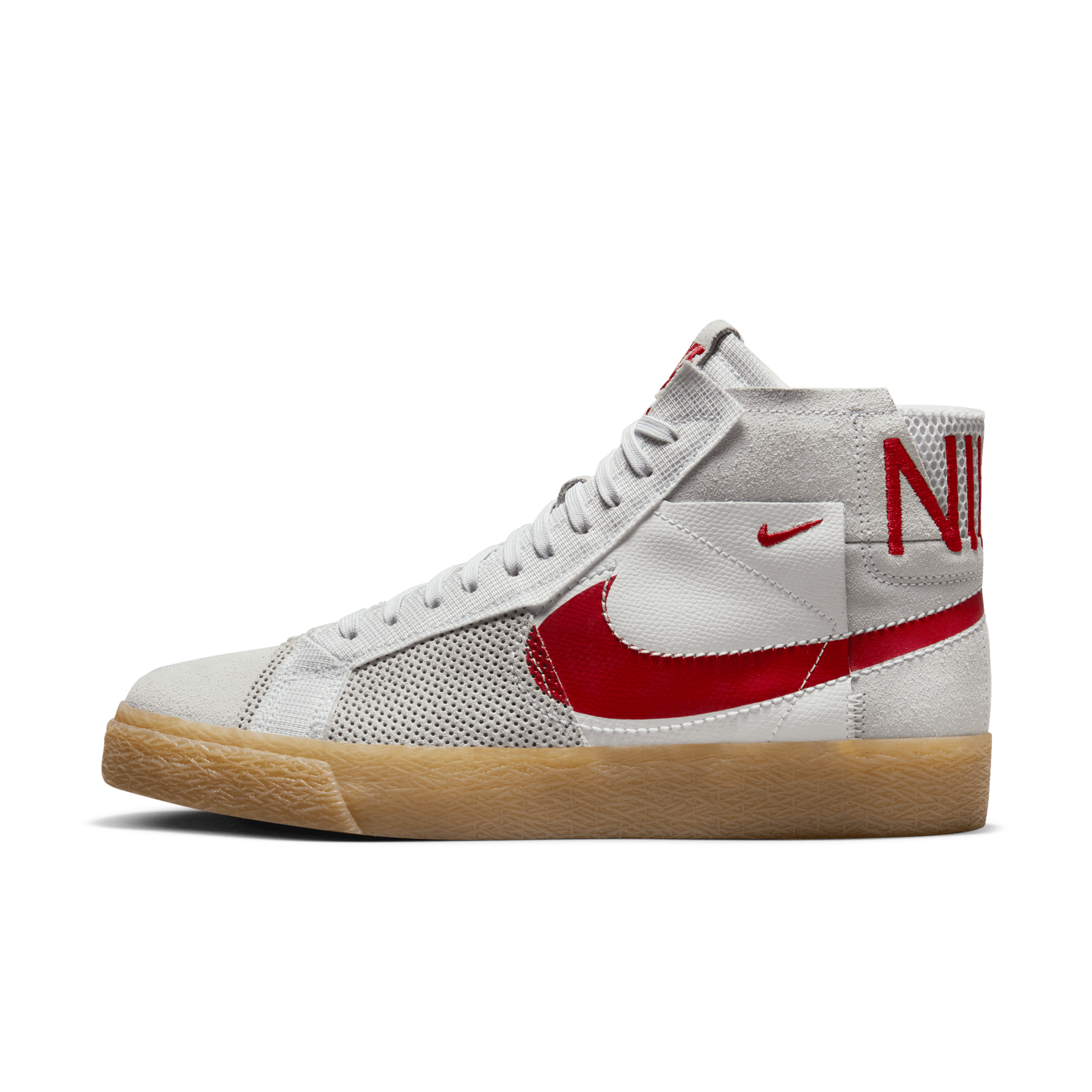 Nike SB Zoom Blazer Mid Premium Skate Shoes - White - FD5113-100