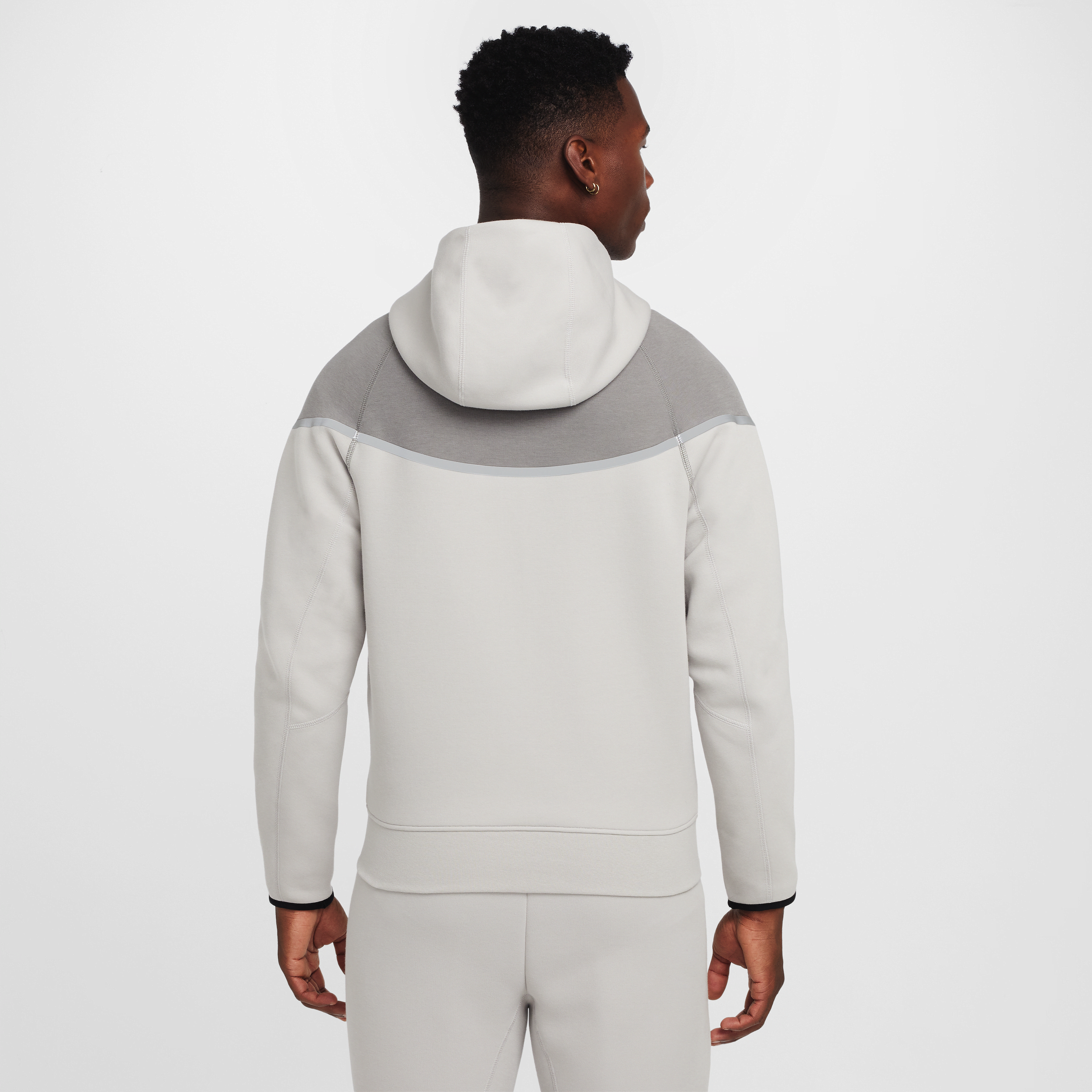 Veste à zip en Fleece Nike Tech Windrunner pour homme - Gris