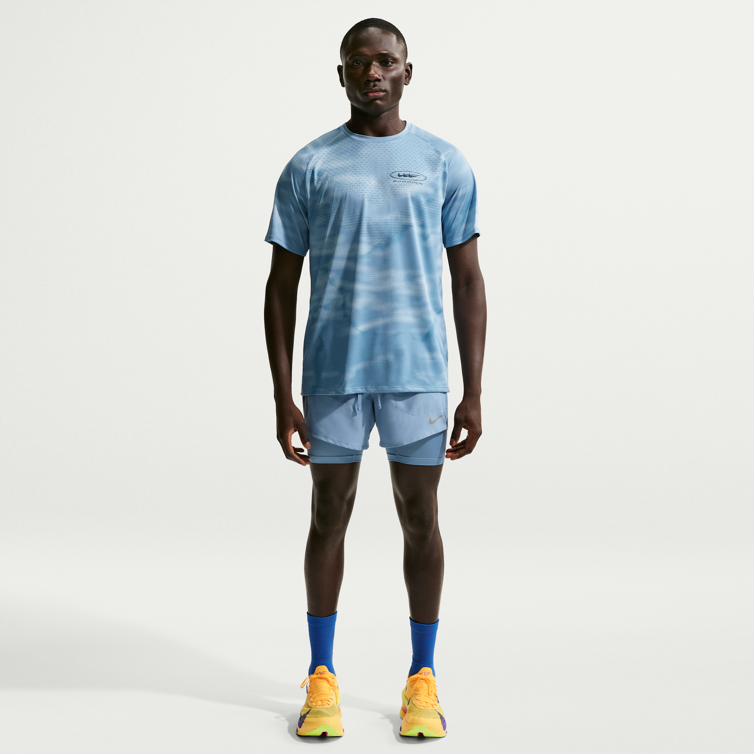 Shorts da running Hybrid 13 cm Dri-FIT Nike Stride – Uomo - Blu