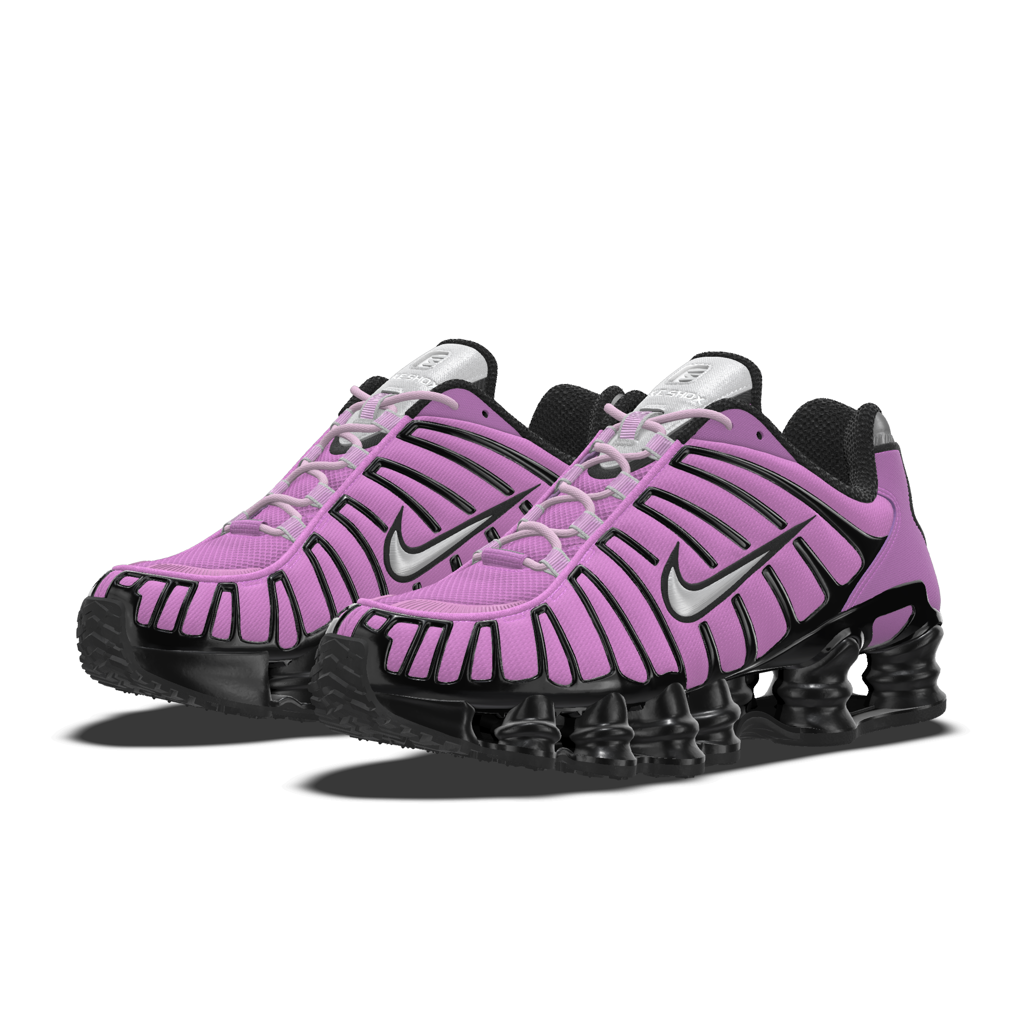 Chaussure personnalisable Nike Shox TL By You pour femme - Pourpre - 5911246739