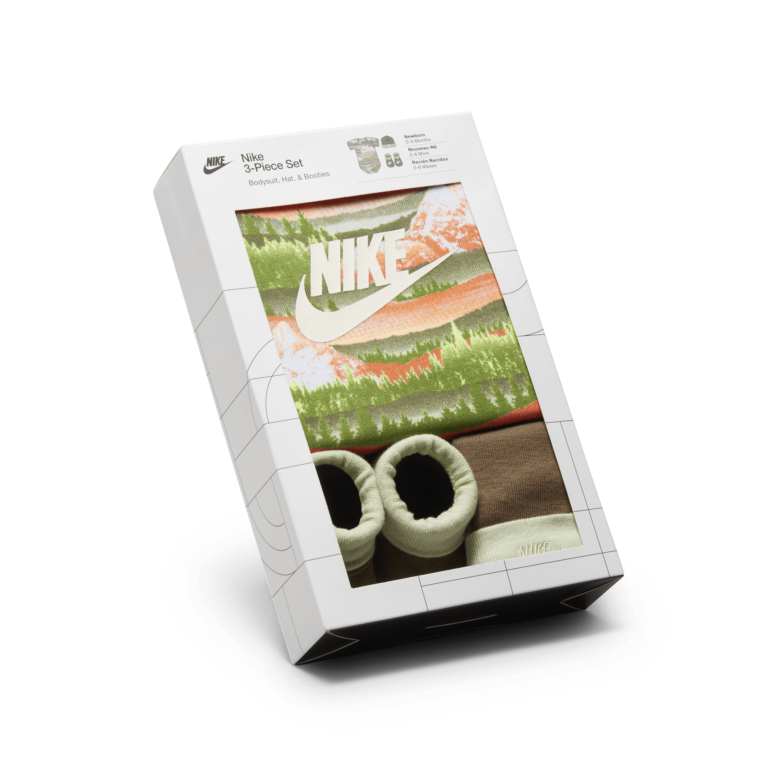 Nike Snow Day 3-Piece Boxed driedelige rompertjesset voor baby's Groen