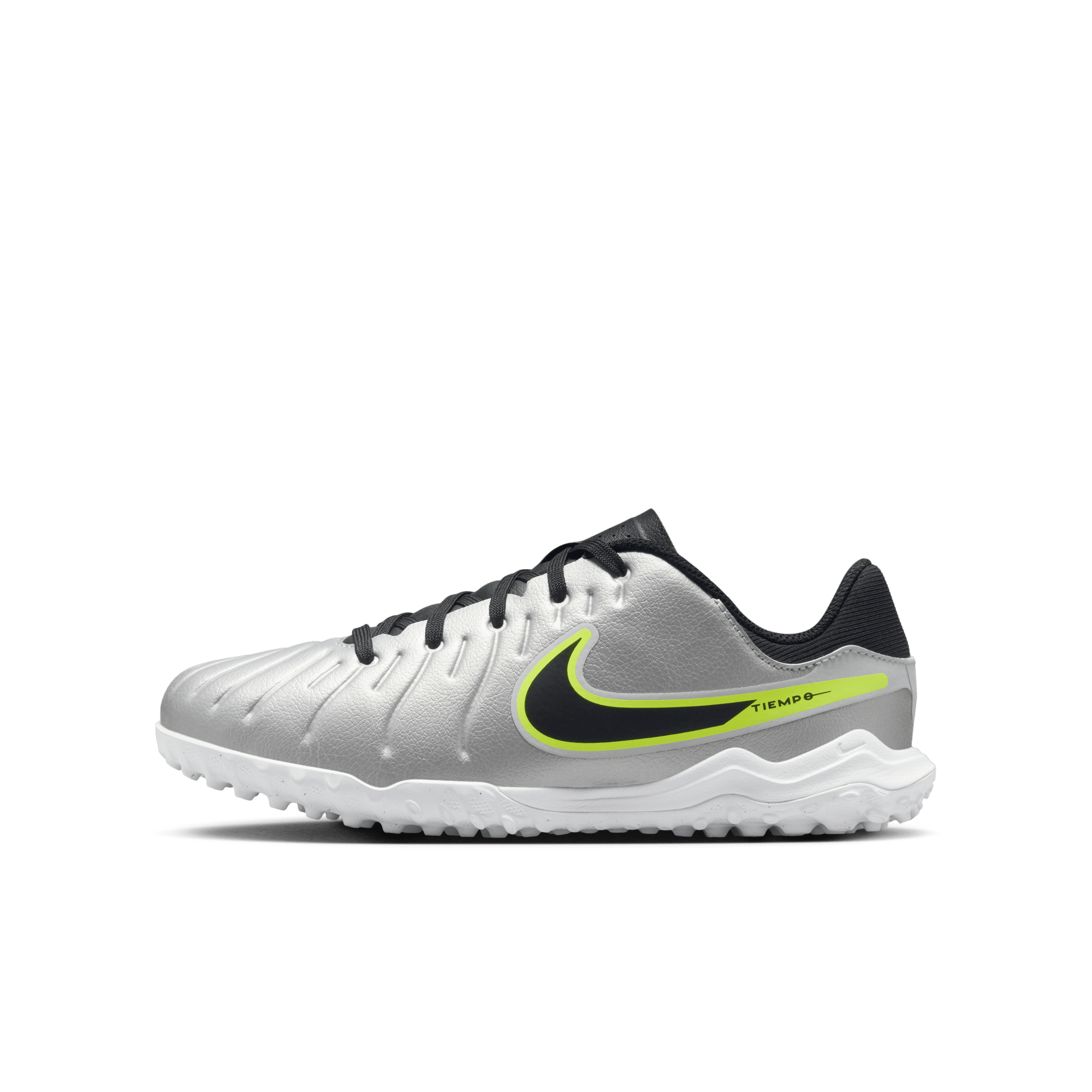 Chaussure de foot coupe basse pour surface synthétique Nike Jr. Tiempo Legend 10 Academy pour enfant/ado - Gris