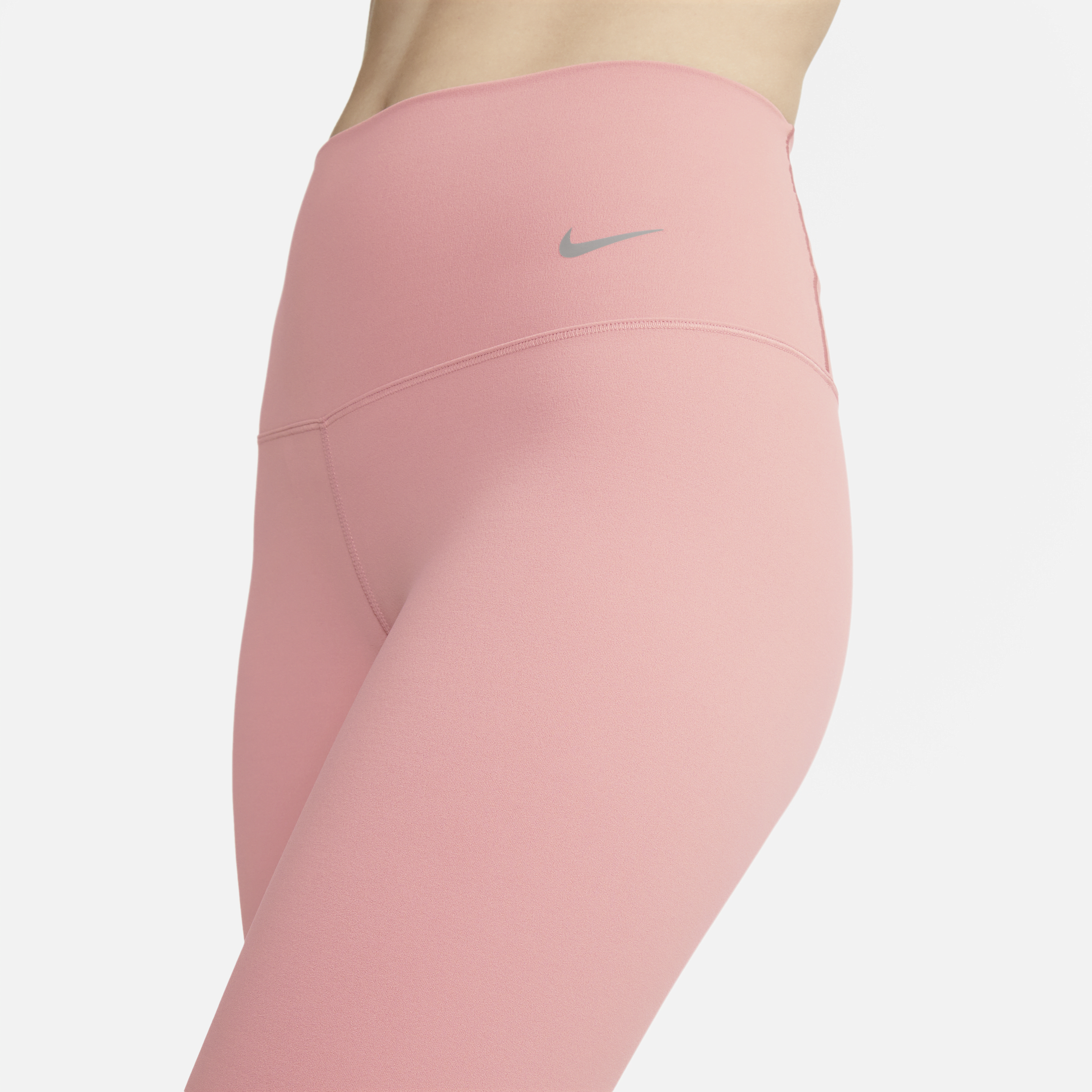 Legging 7/8 à taille haute et maintien léger Nike Zenvy pour femme - Rose