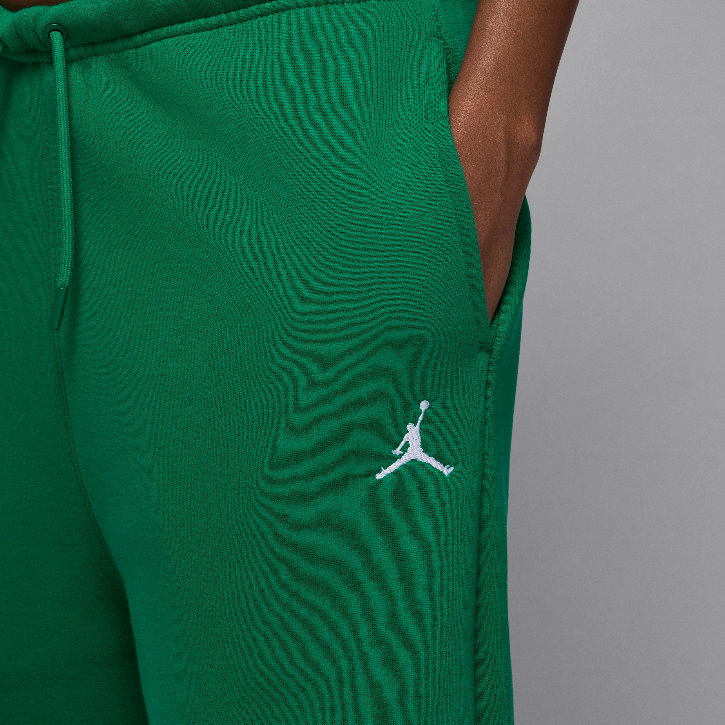 Thumbnail - Jordan Brooklyn Fleece Hose mit offenem Saum (Damen) - Grün