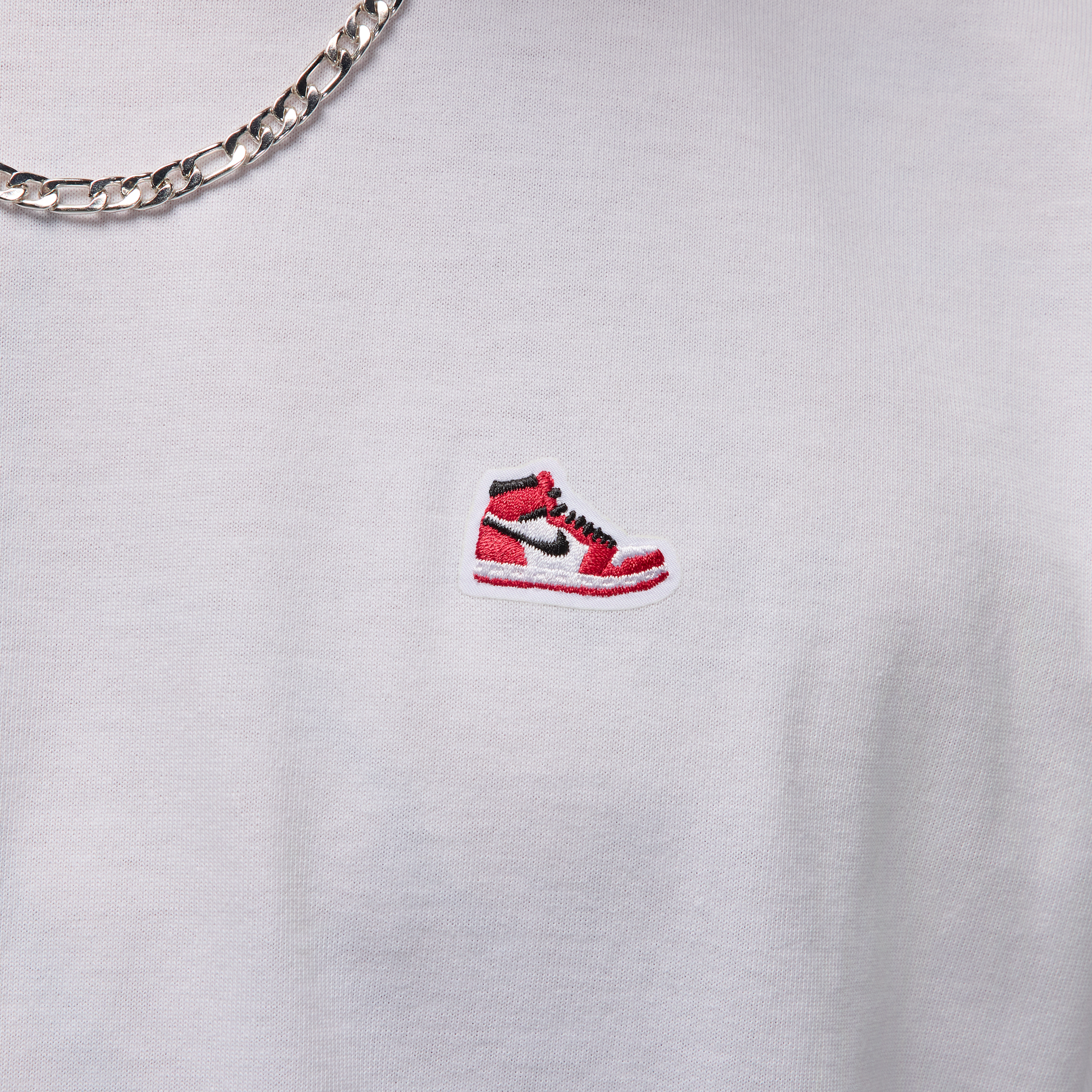 T-shirt à écusson sneaker Jordan pour homme - Blanc