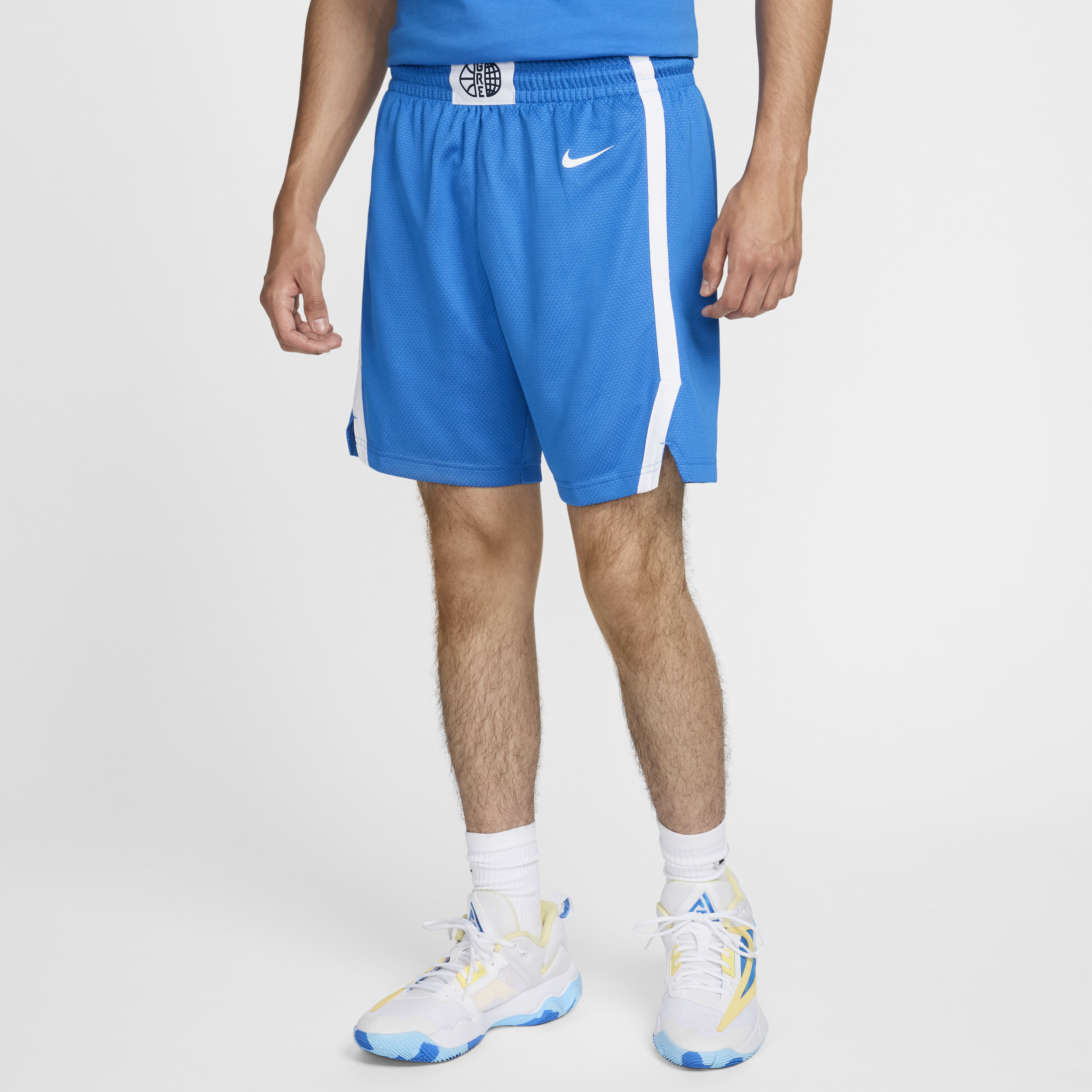 Short Nike Basketball Grèce Limited Road pour femme - Bleu