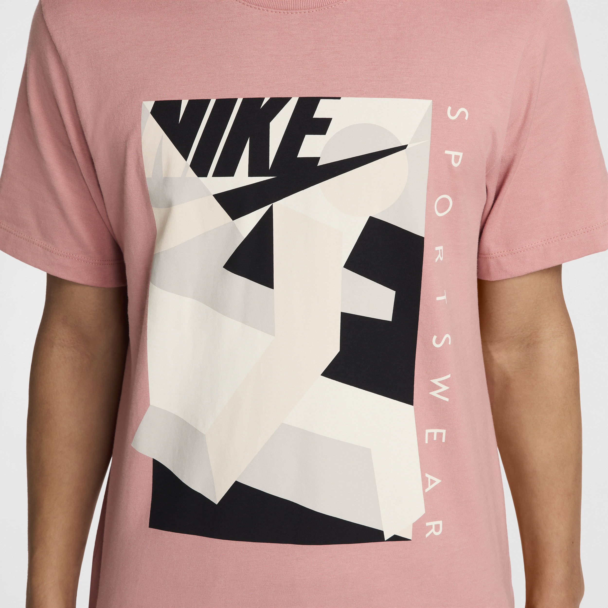 T-shirt à col ras-du-cou Nike Sportswear pour homme - Rose