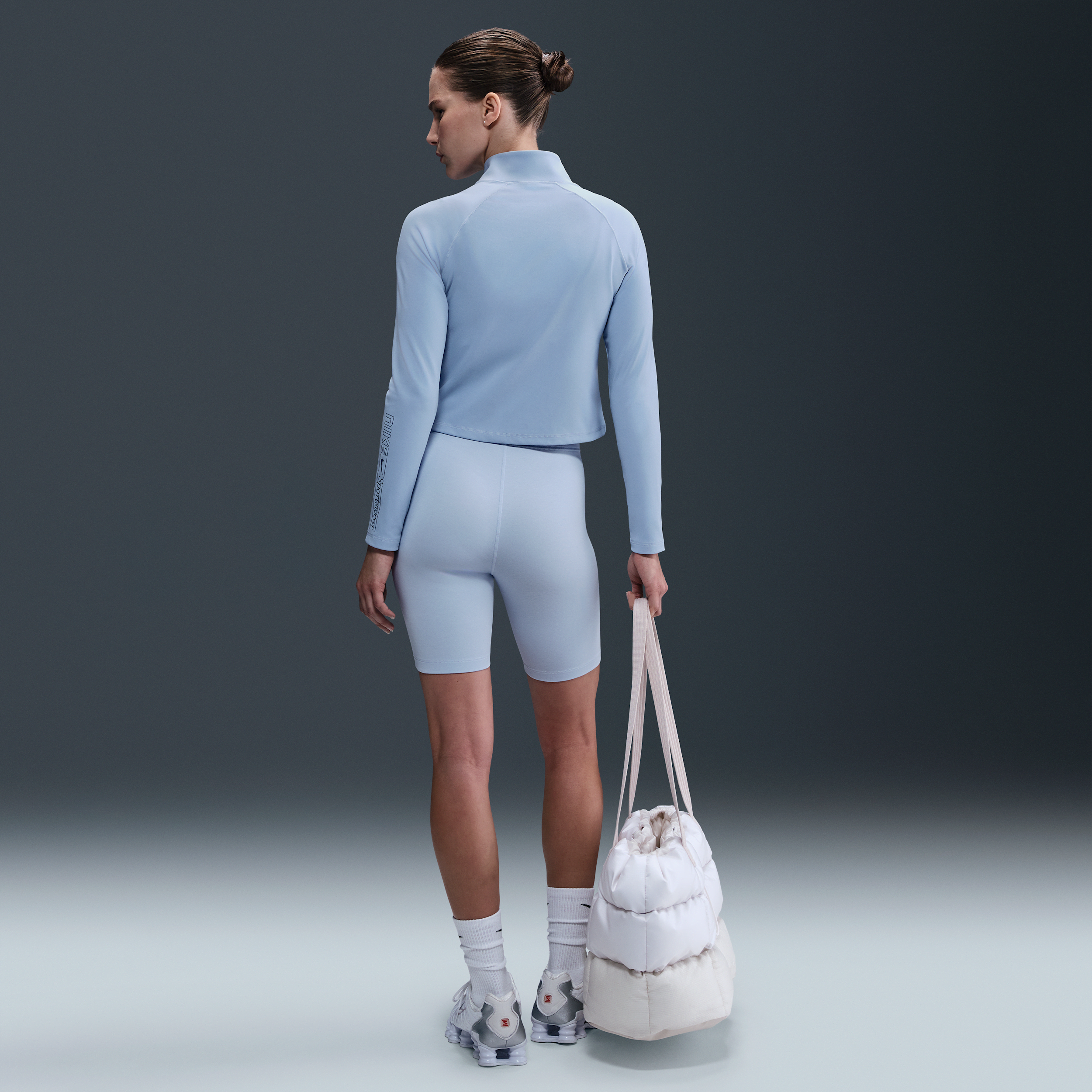 Cycliste taille haute Nike Sportswear Classic 20 cm pour femme - Bleu