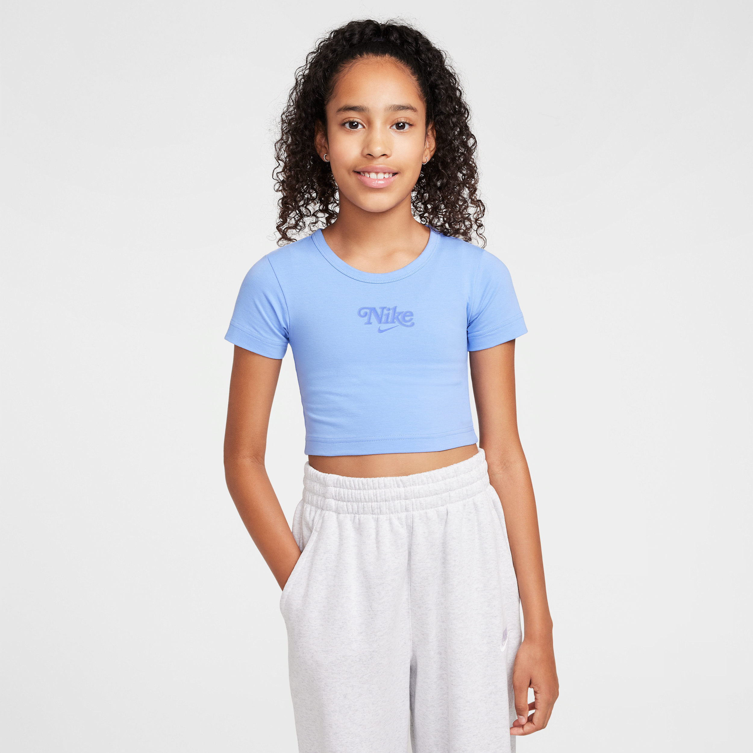 Nike Sportswear kort T-shirt voor meisjes - Blauw