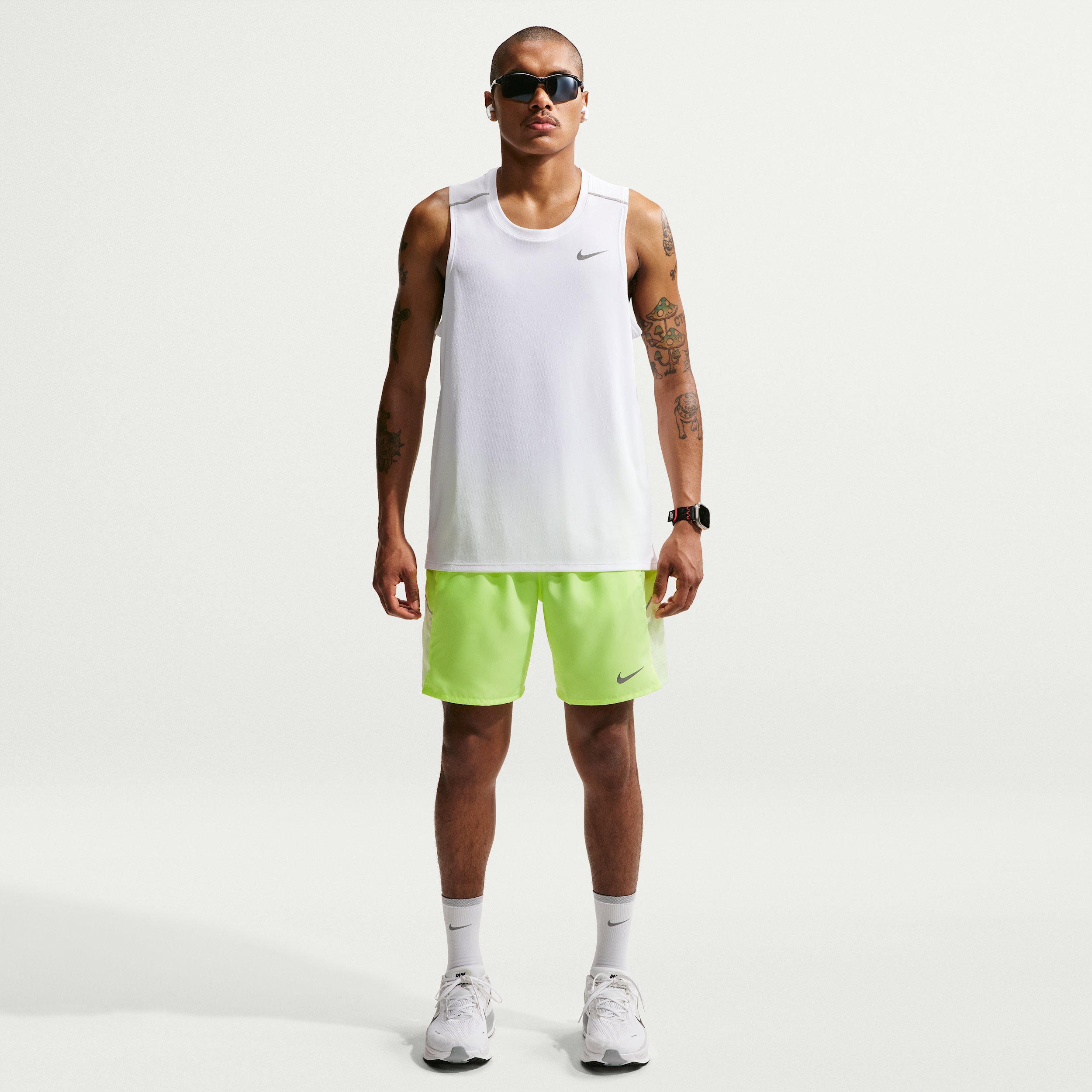 Shorts da running Dri-FIT con slip foderati 18 cm Dri-FIT Nike Miler – Uomo - Giallo