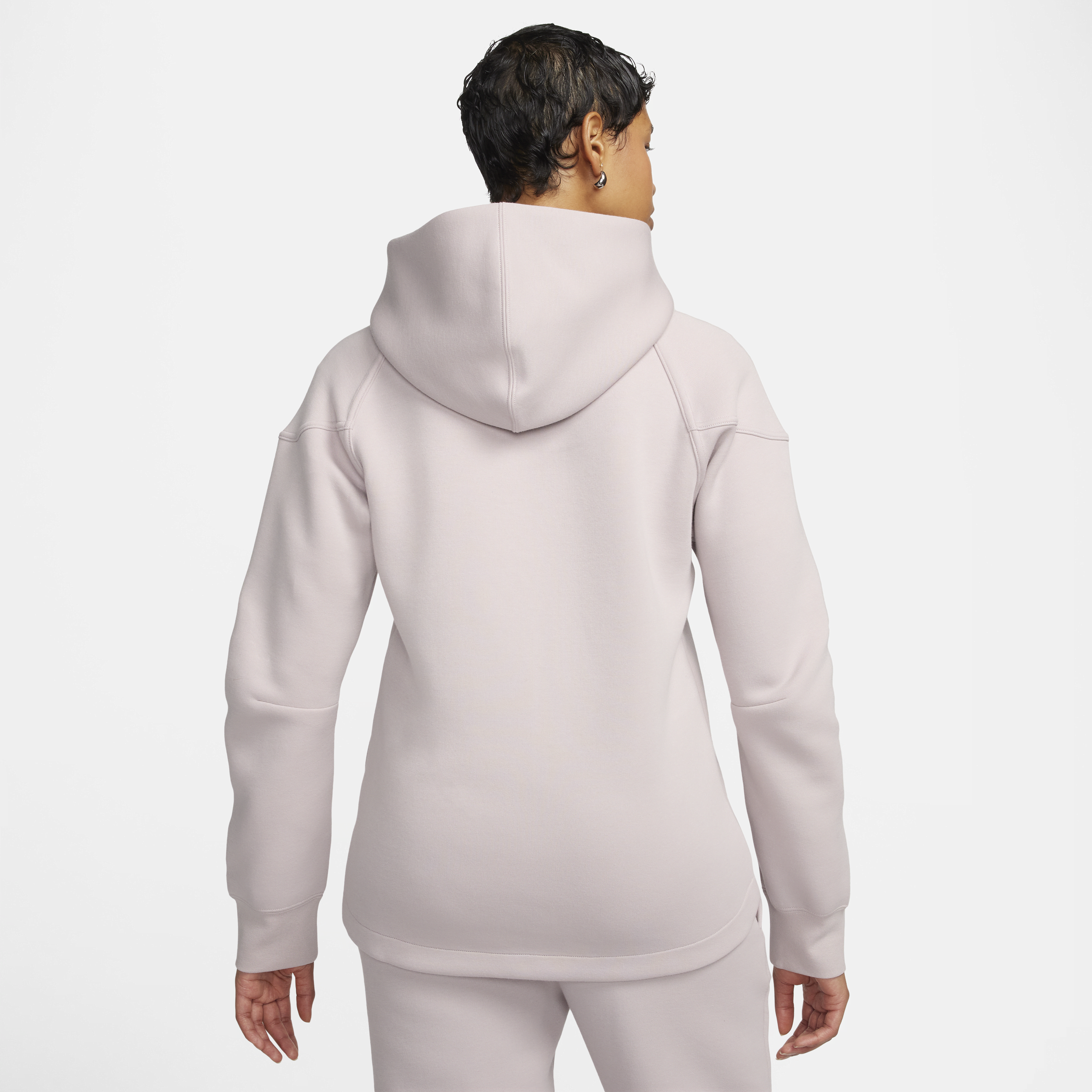 Nike Sportswear Tech Fleece Windrunner Hoodie met rits voor dames Paars