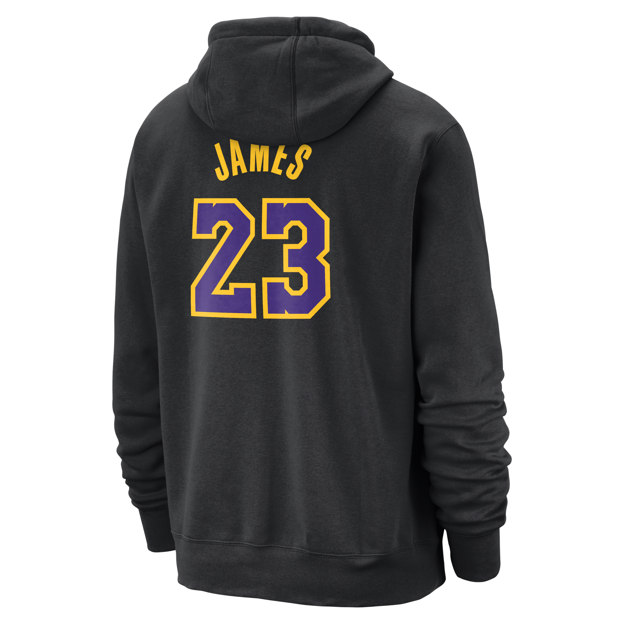 Nike LeBron James Los Angeles Lakers Club Fleece City Edition NBA-hoodie voor heren Zwart