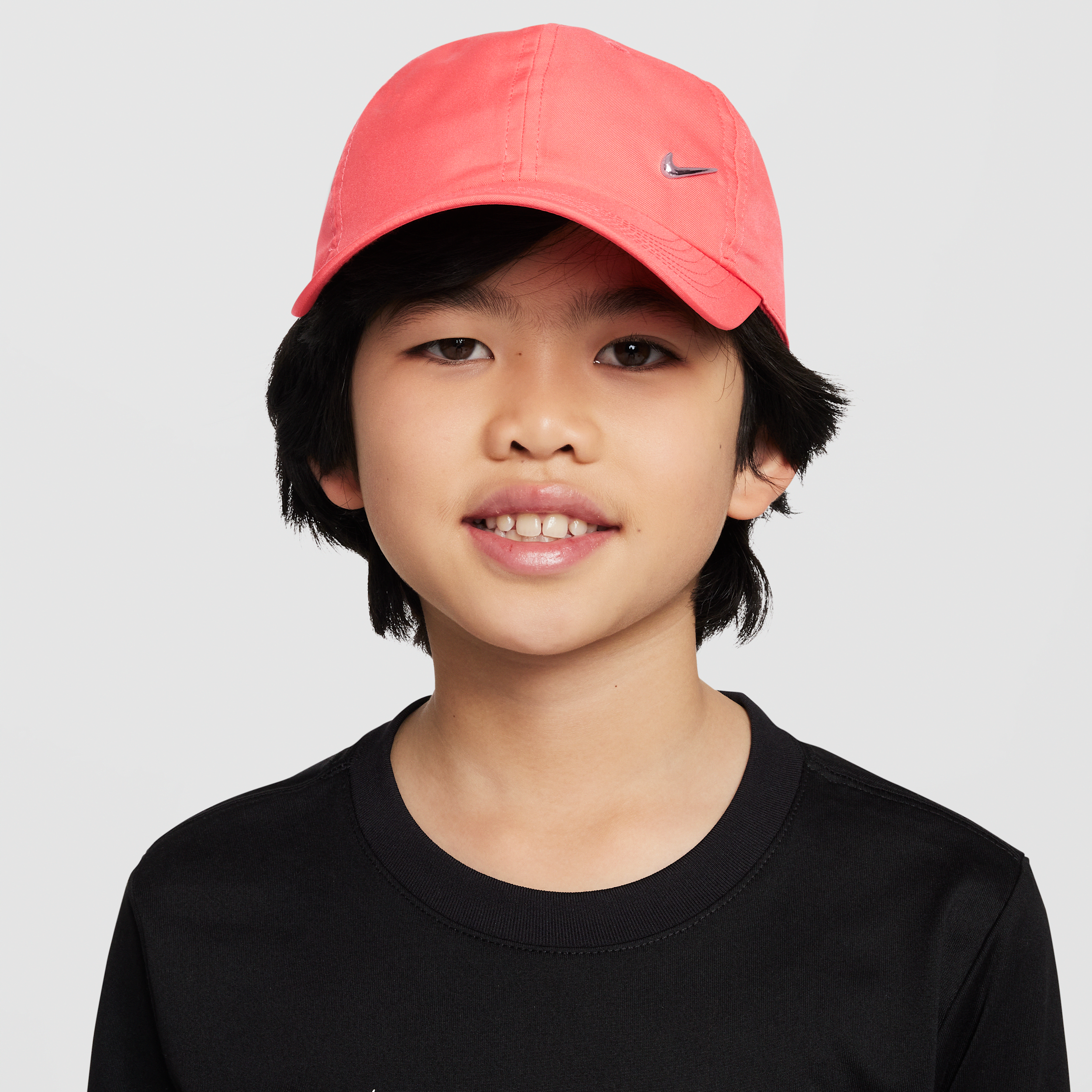 Casquette avec Swoosh métallique sans structure Nike Dri-FIT Club pour enfant - Orange