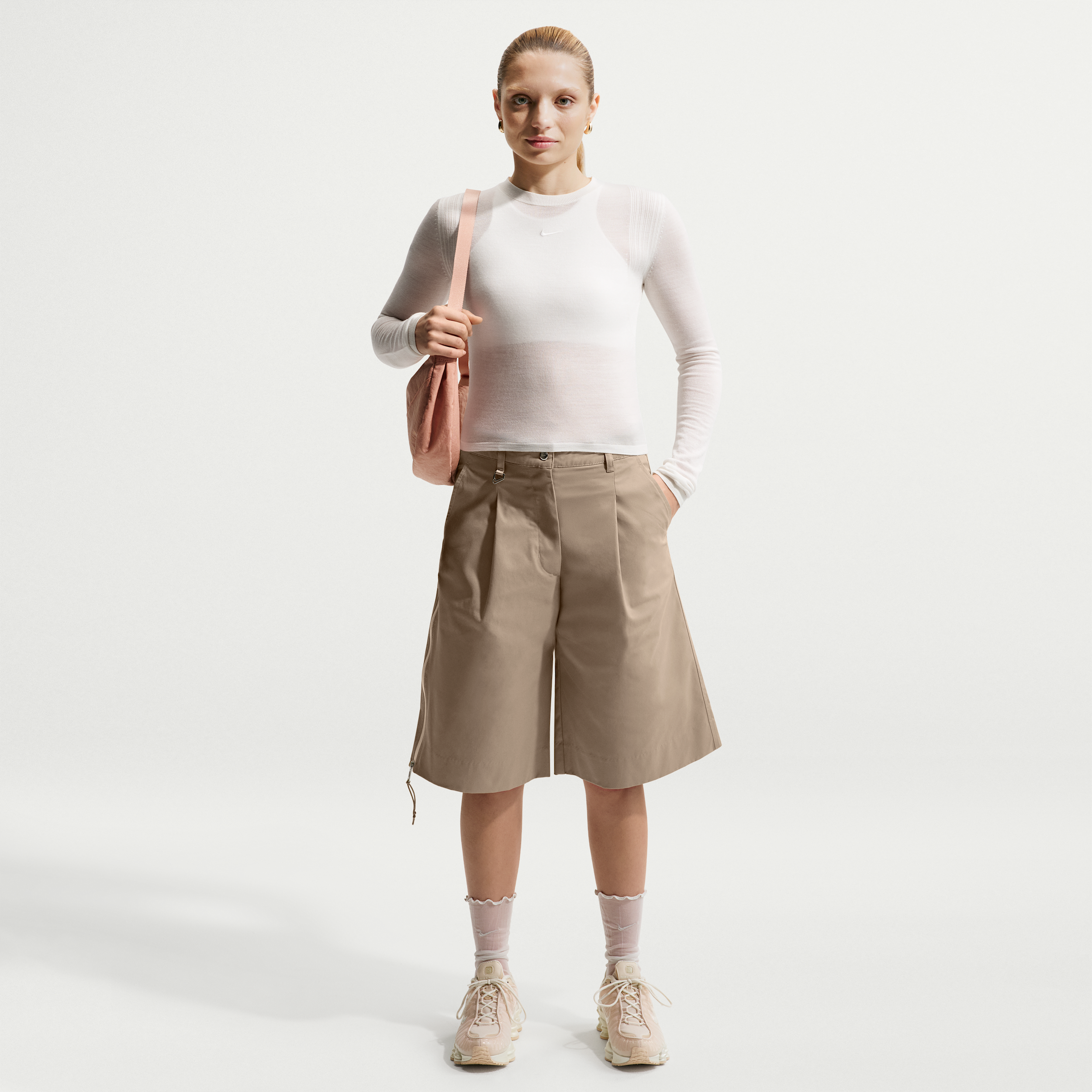 Shorts a vita bassa Nike Airreverent – Donna - Marrone