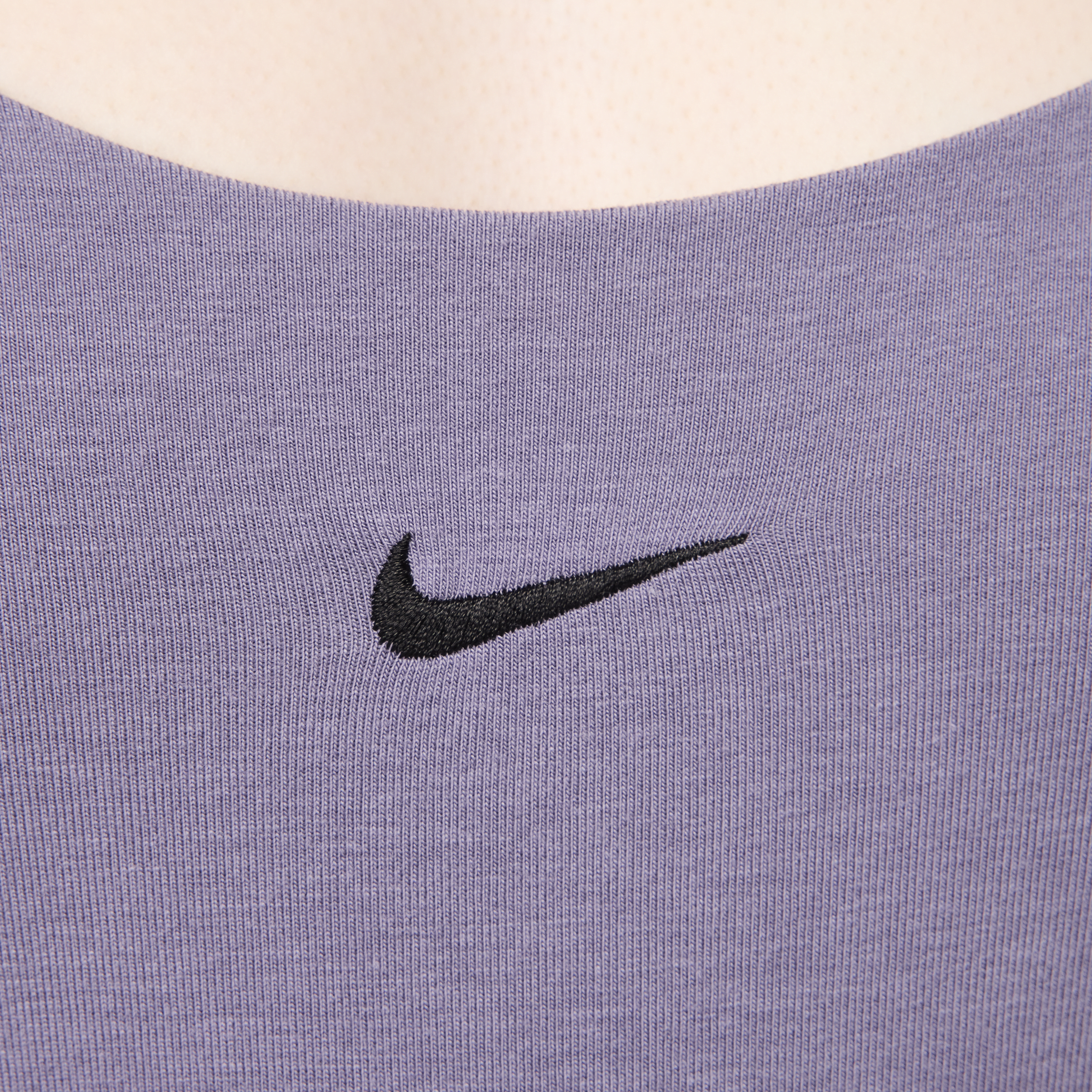 Nike Sportswear Chill Knit aansluitende cami bodysuit voor dames Paars