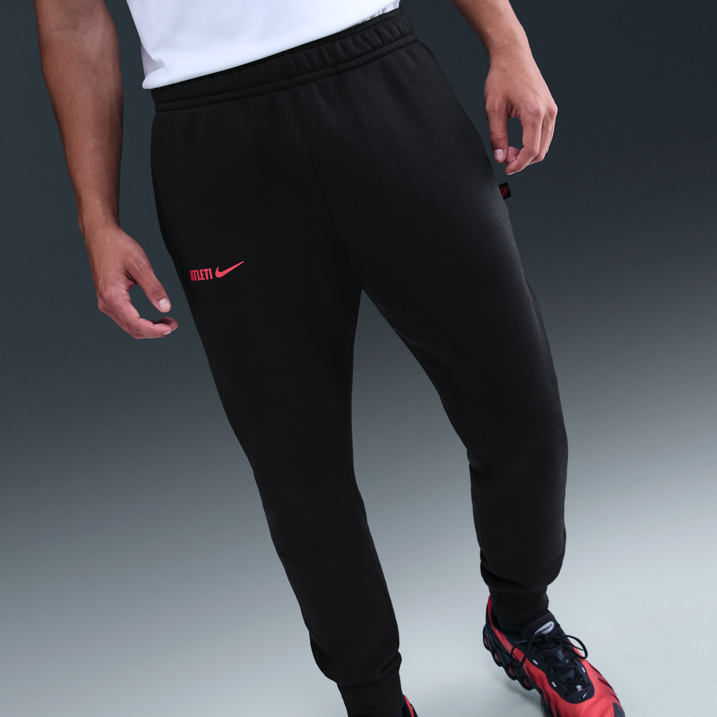 Thumbnail - Atlético Madrid Club Nike Football Fleece-Jogger für Herren - Schwarz