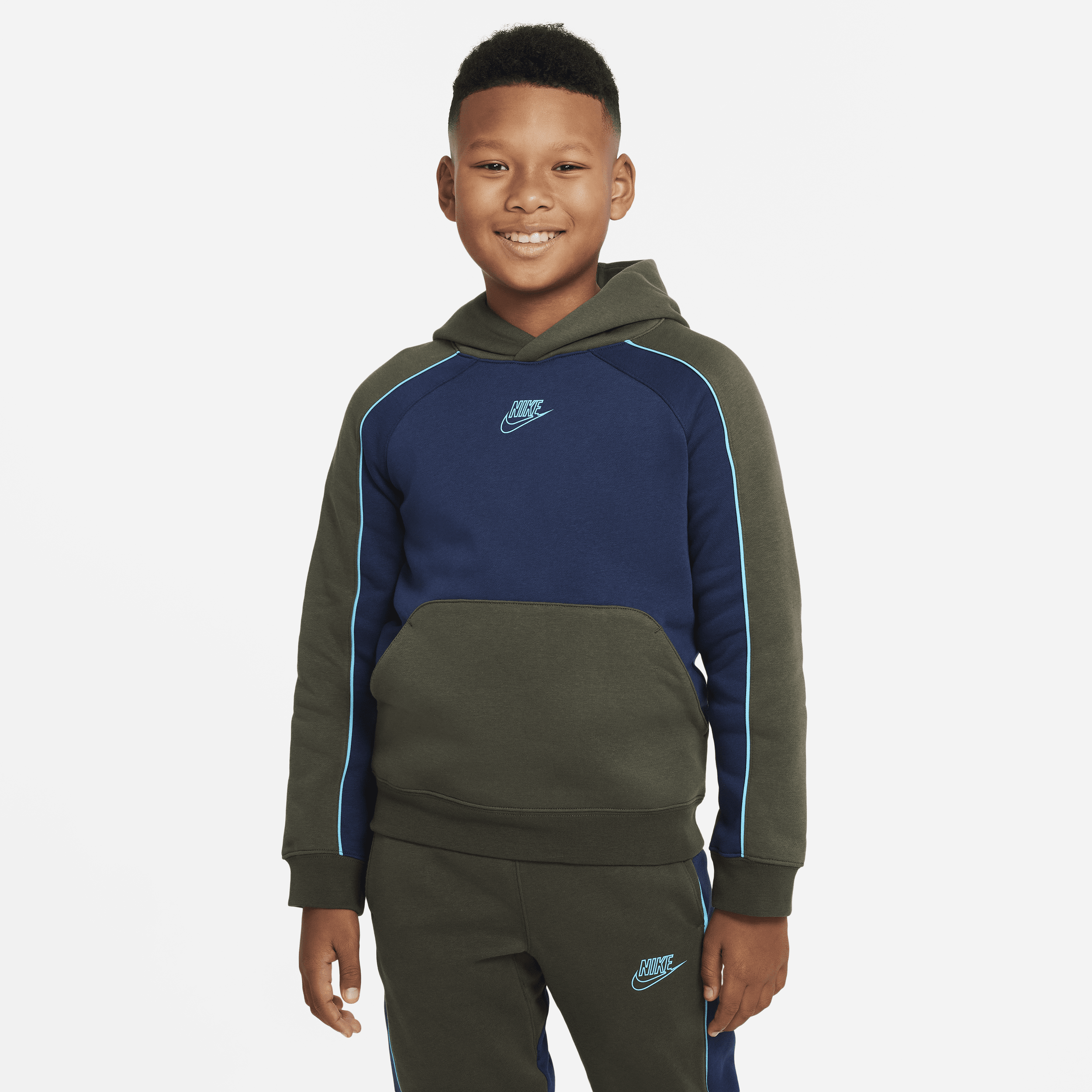 Nike Sportswear Hoodie voor jongens Groen