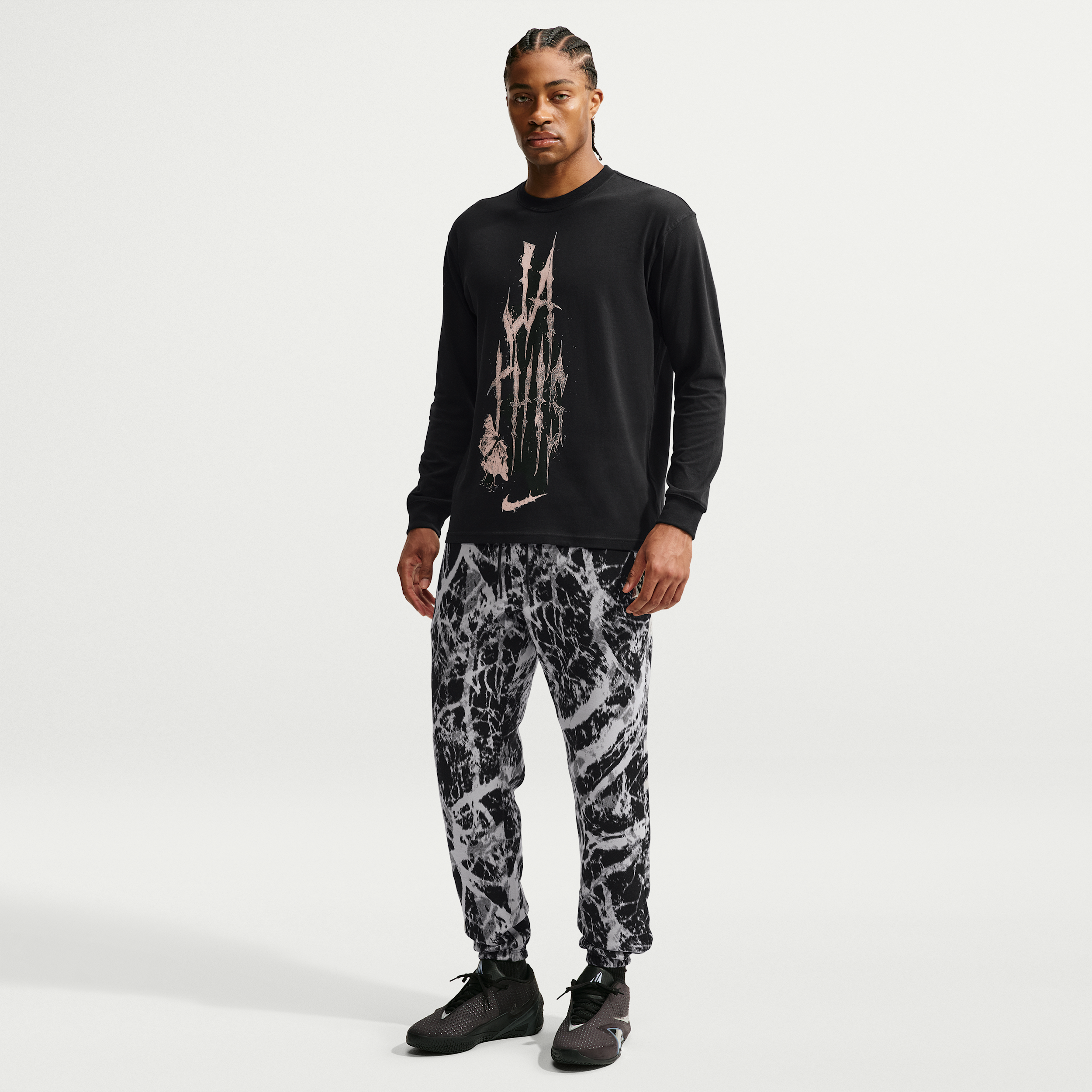 Nike Pantalon De Basket Resserre Aux Chevilles En Fleece Ja Pour