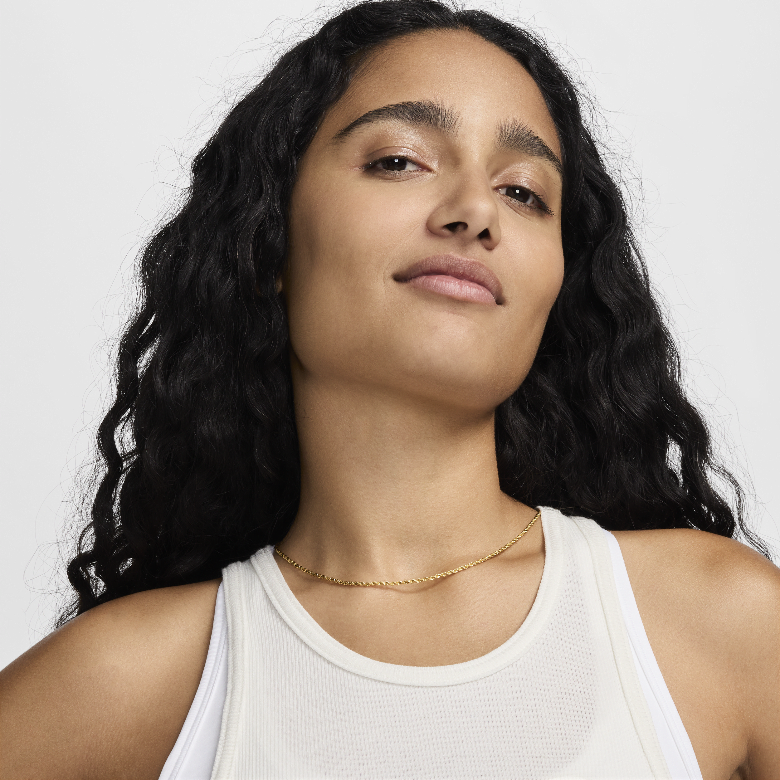 Débardeur côtelé Nike Sportswear pour femme - Blanc