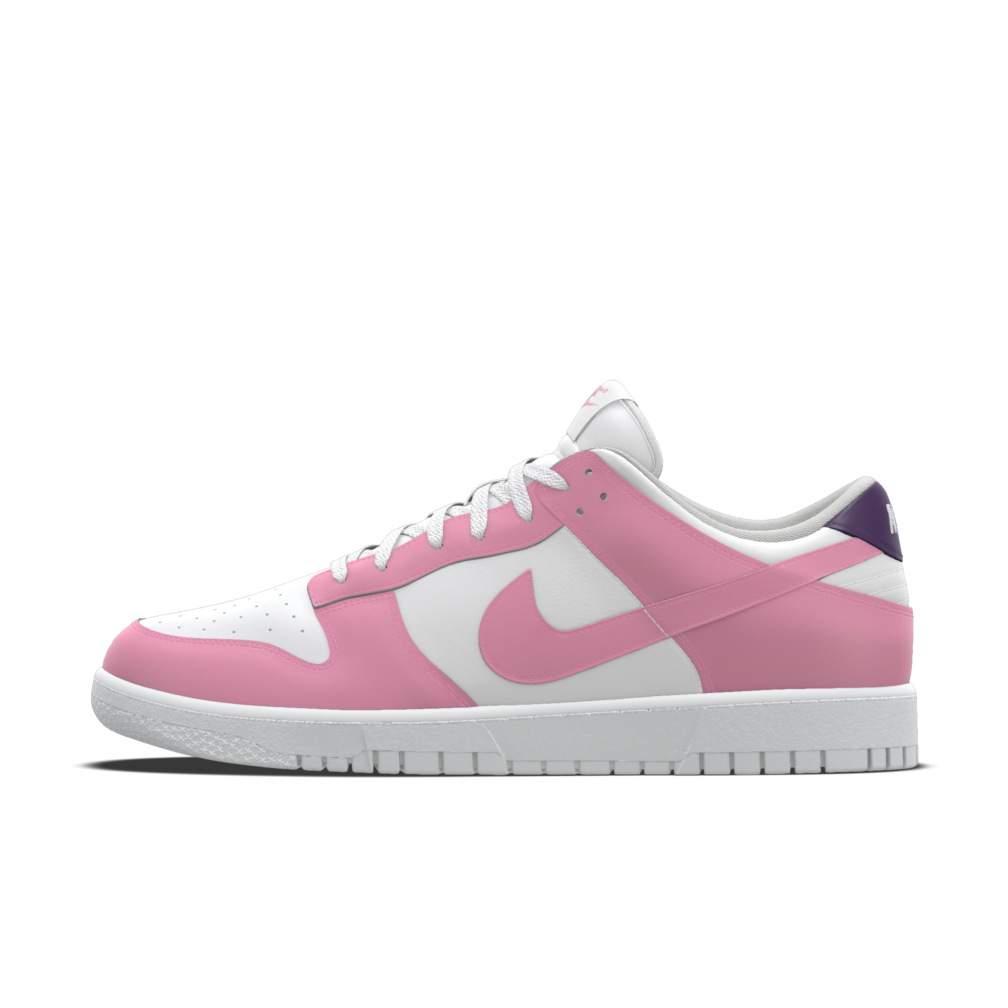 Custom Nike Dunk Low By You-sko til kvinder - Pink