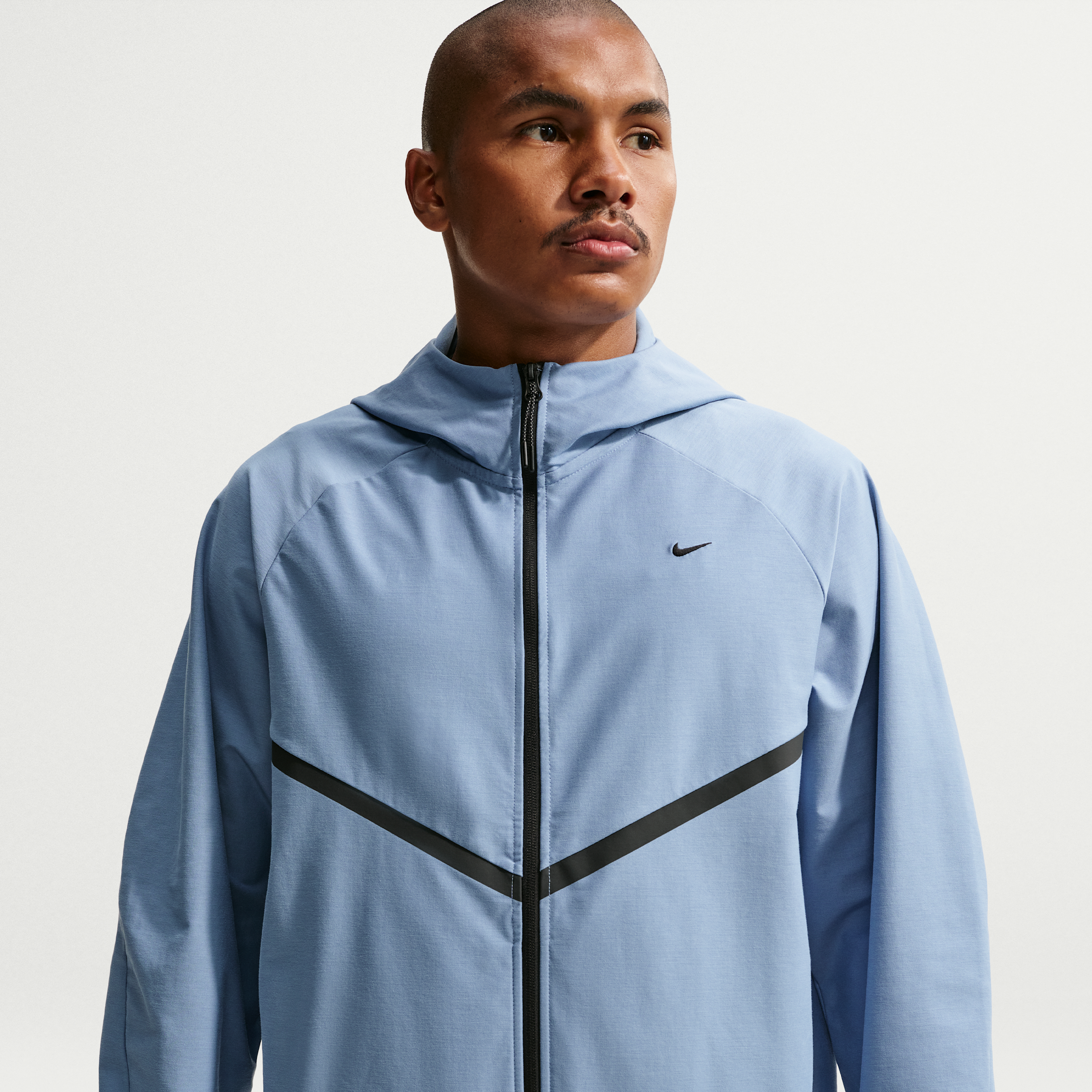 Thumbnail - Nike Tech Shori Windrunner-Strickjacke mit durchgehendem Reißverschluss (Herren) - Blau