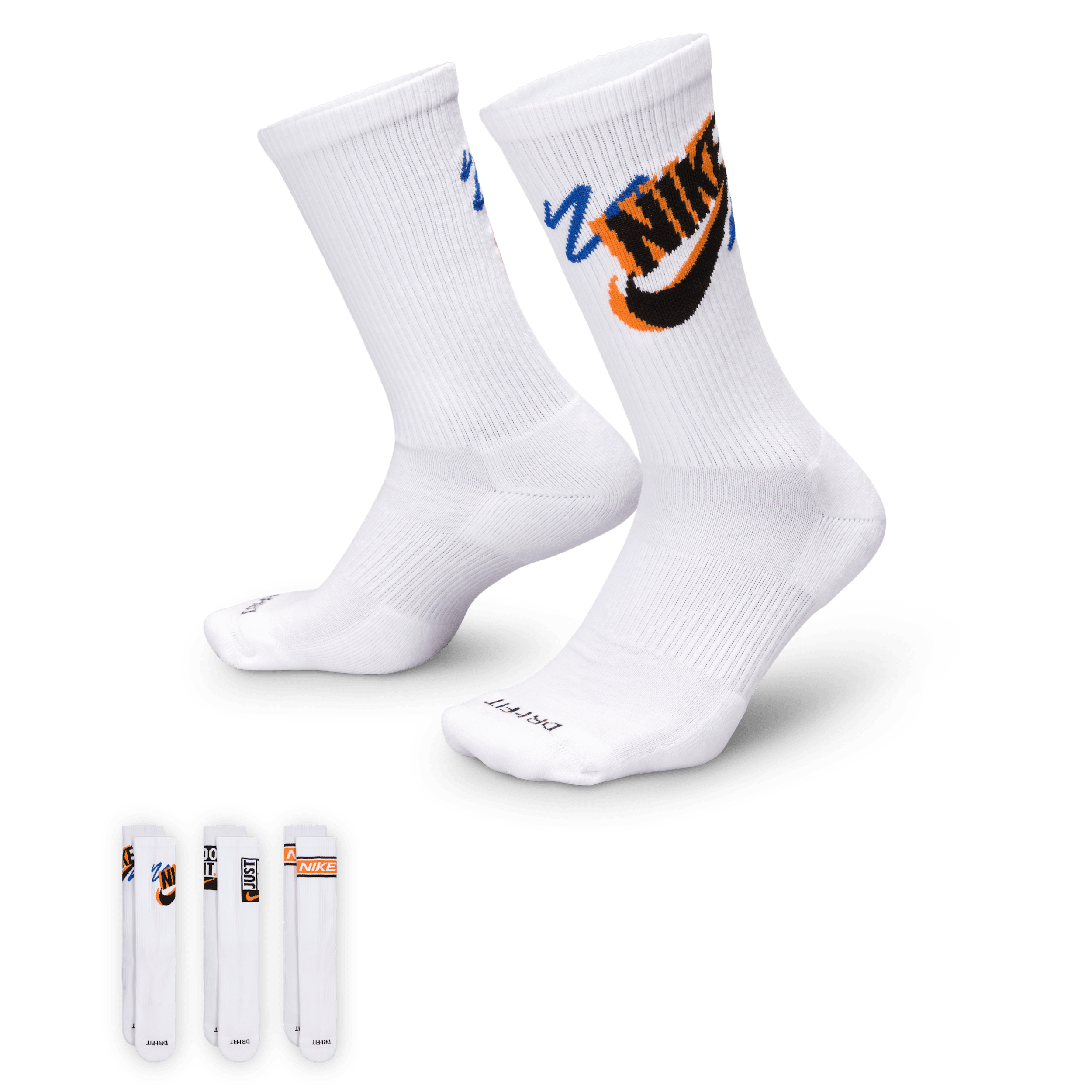 Nike Everyday Plus Crew Socks (3 Pairs) - Multi-Colour
