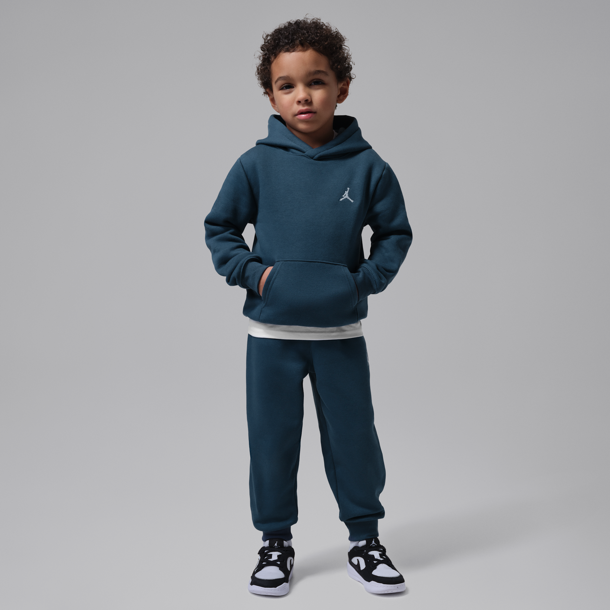 Completo in 2 pezzi con felpa pullover con cappuccio Jordan Brooklyn Fleece – Bambino/a - Blu